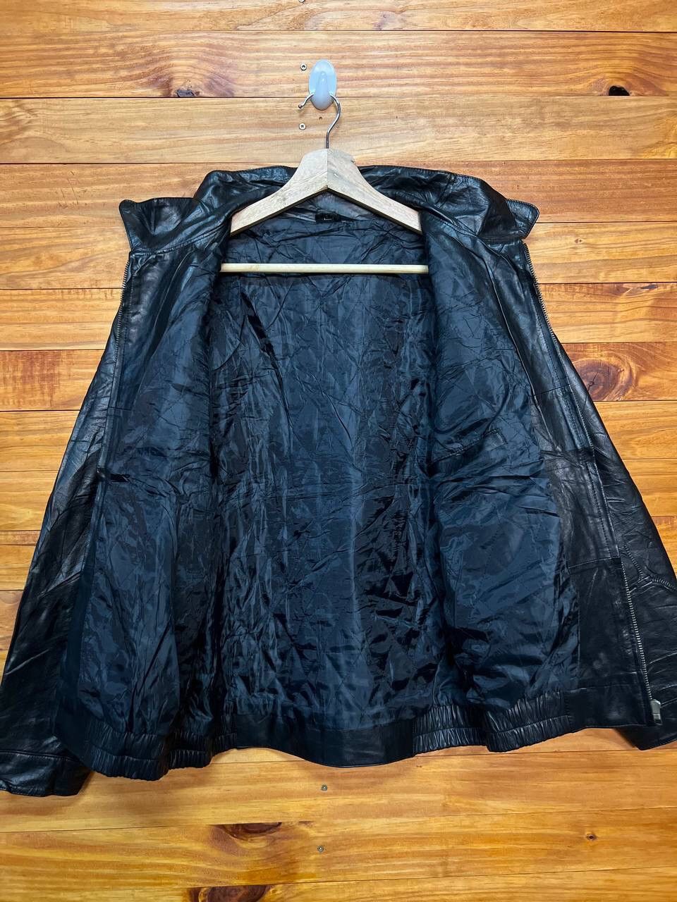 Leather VINTAGE ZIP UP LEATHER JACKET Size US L / EU 52-54 / 3 - 13 Thumbnail