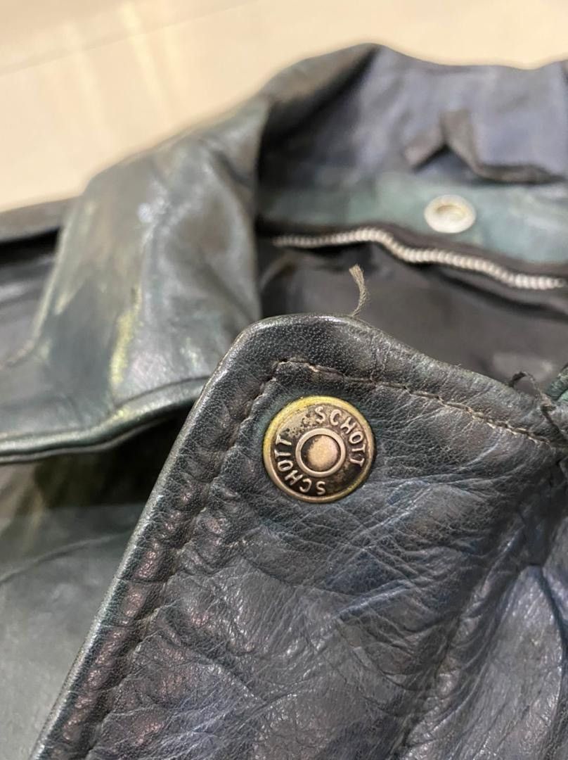 Schott 🔥Vintage Schott Leather Jacket Size US M / EU 48-50 / 2 - 14 Thumbnail