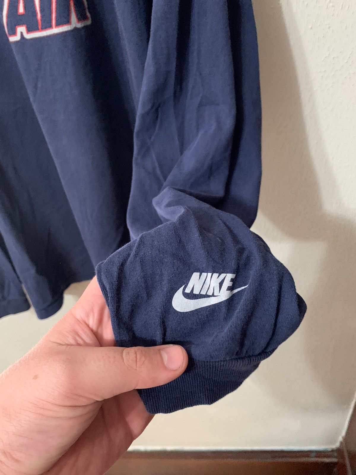 Nike Vintage Nike Air Logo Longsleeve Size US XL / EU 56 / 4 - 3 Thumbnail