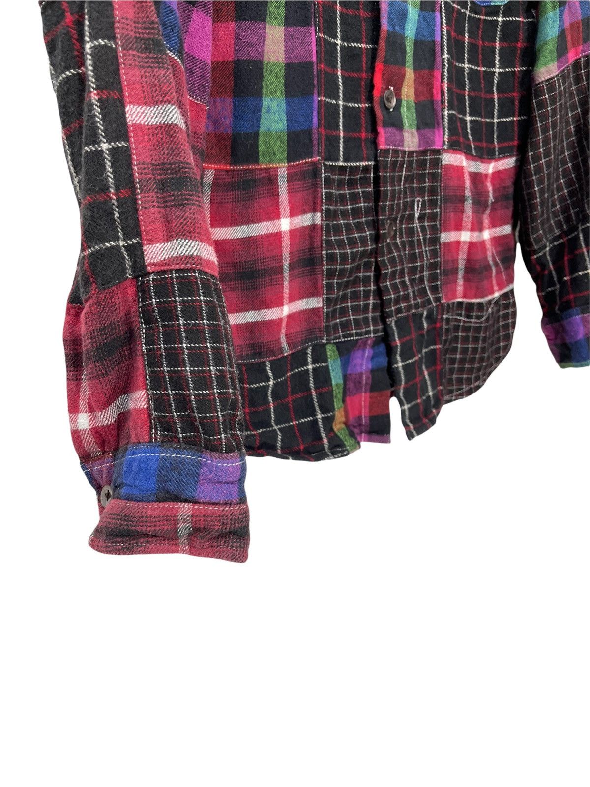 Blue Blue Japan H.R. Market Japan Patchwork Flannel Shirt 2🟩5 Size US S / EU 44-46 / 1 - 3 Thumbnail