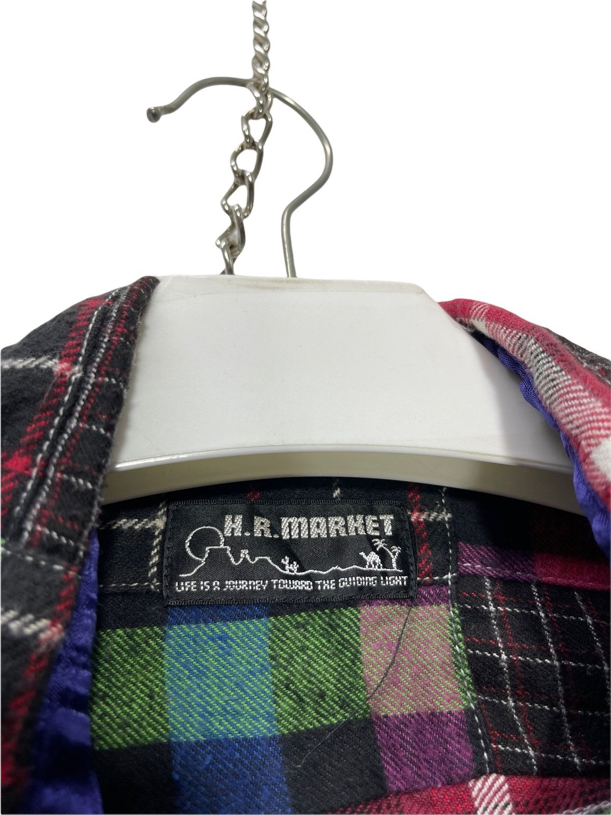 Blue Blue Japan H.R. Market Japan Patchwork Flannel Shirt 2🟩5 Size US S / EU 44-46 / 1 - 7 Thumbnail