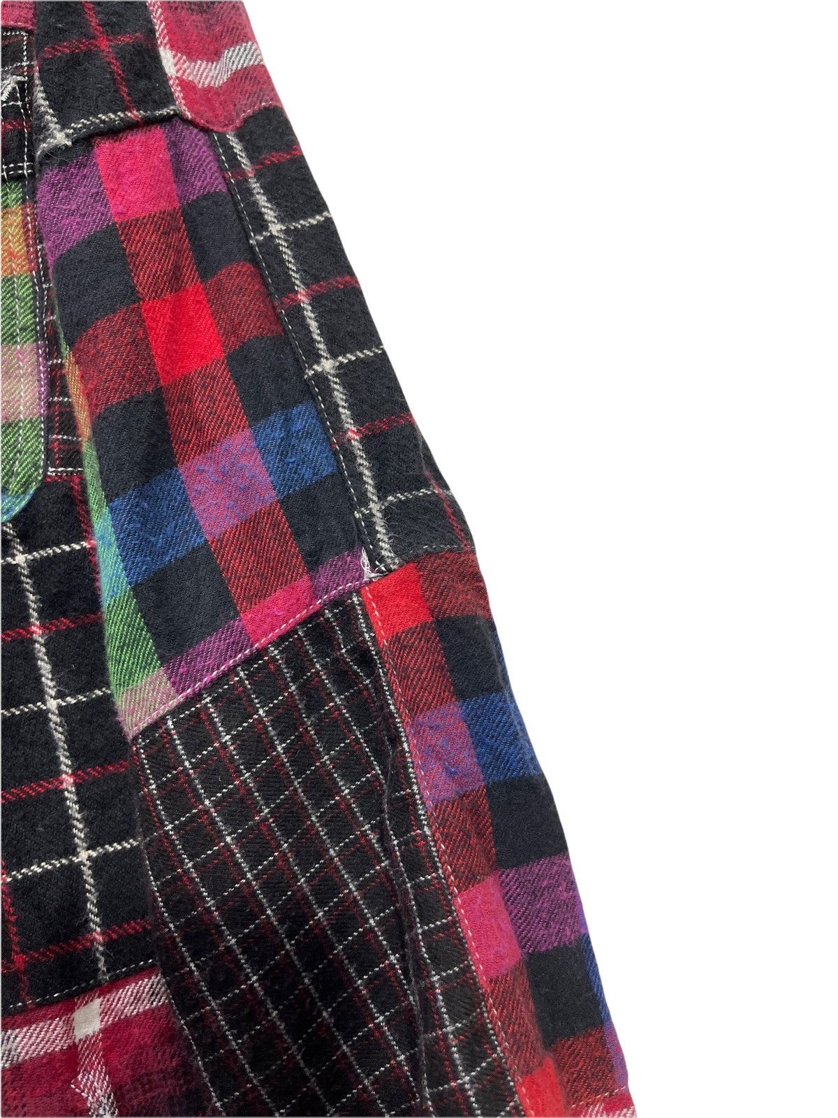 Blue Blue Japan H.R. Market Japan Patchwork Flannel Shirt 2🟩5 Size US S / EU 44-46 / 1 - 5 Thumbnail