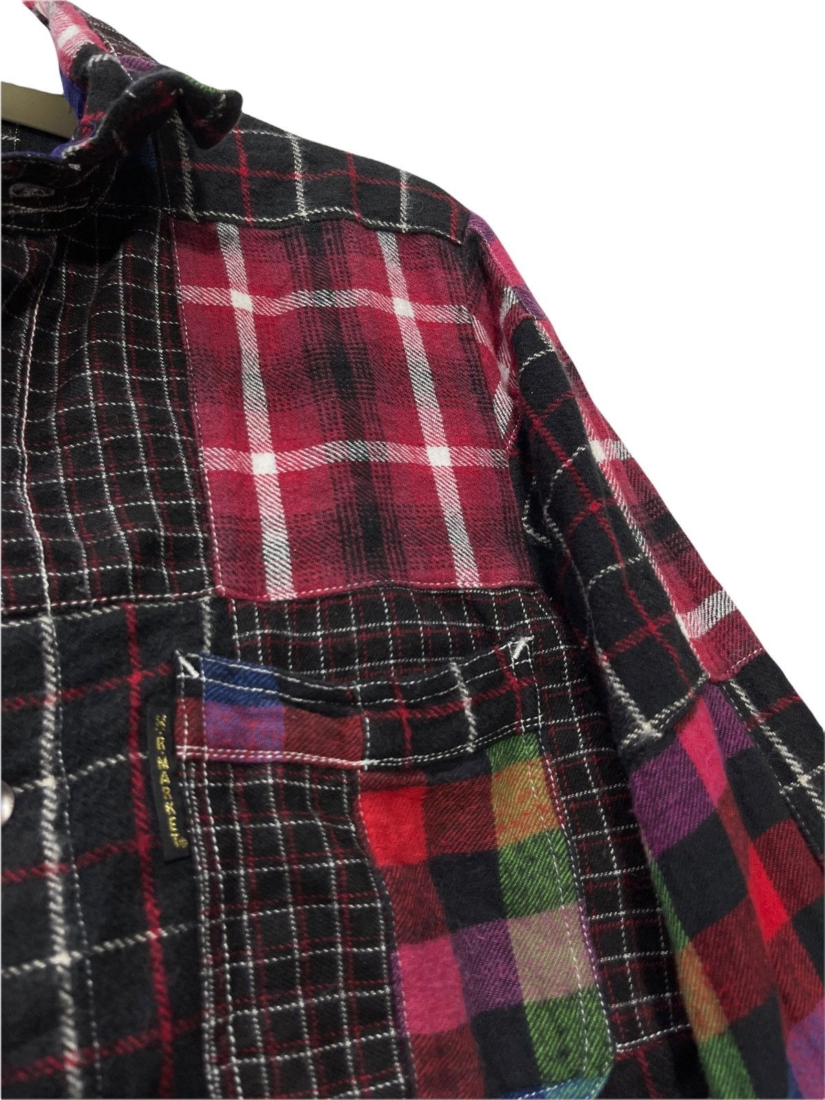 Blue Blue Japan H.R. Market Japan Patchwork Flannel Shirt 2🟩5 Size US S / EU 44-46 / 1 - 4 Thumbnail