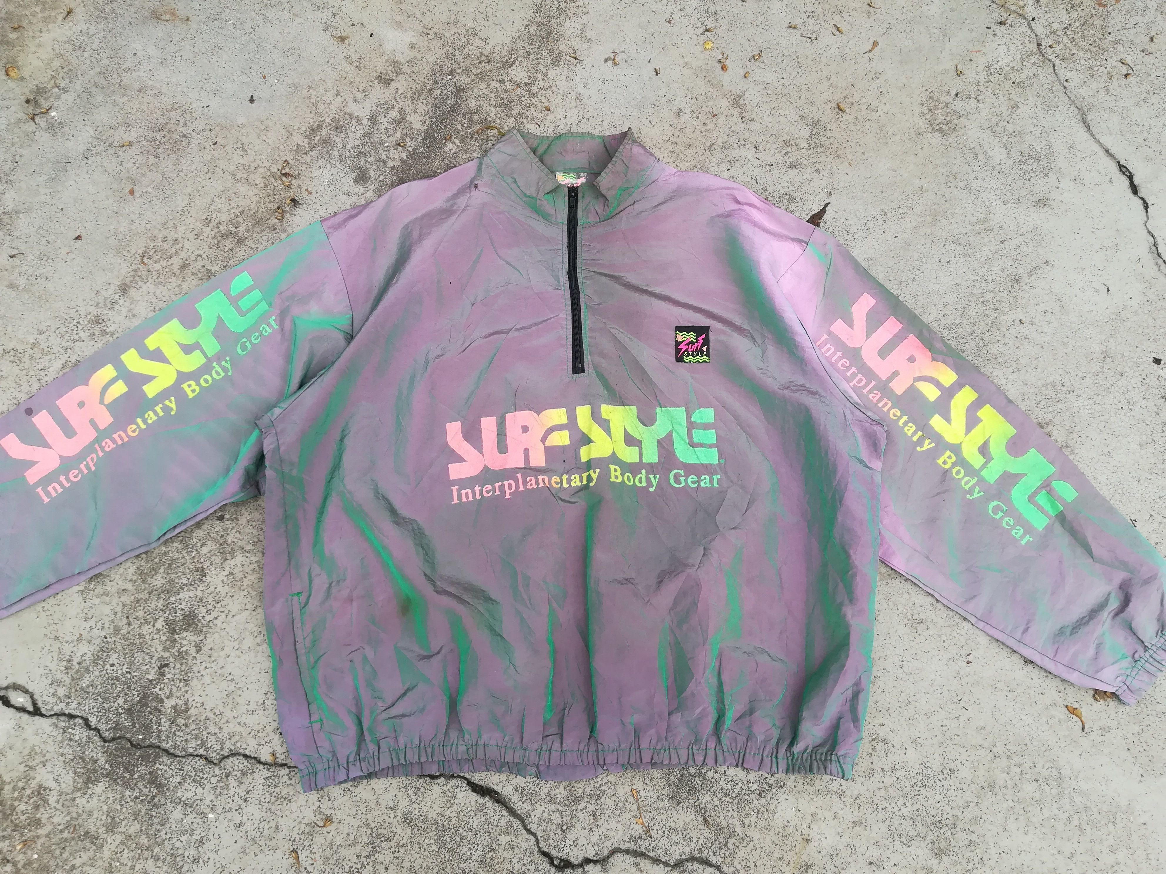 Vintage Vintage Surf Style Windbreaker Jacket Size US XXL / EU 58 / 5 - 1 Thumbnail
