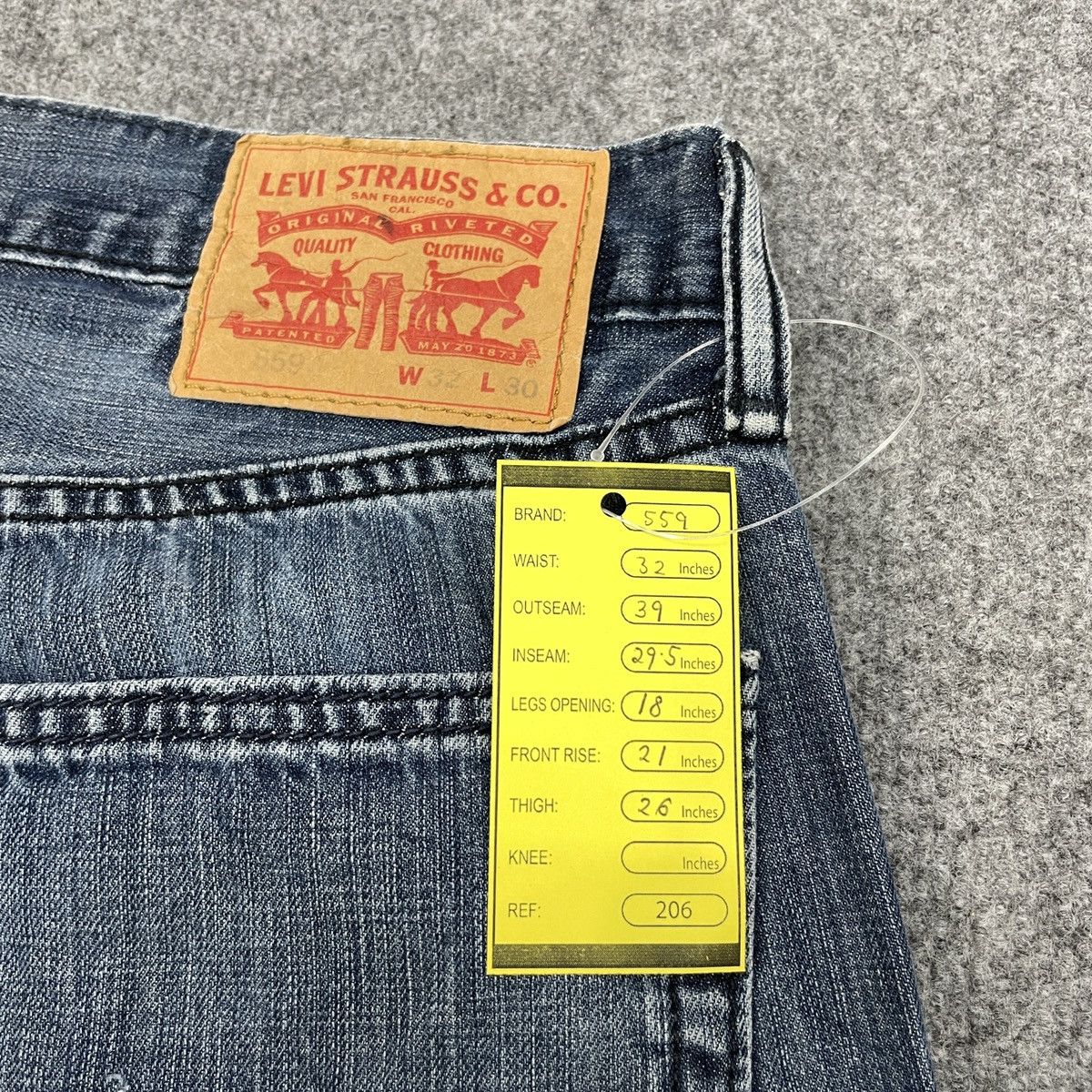Levi's × Vintage Vintage Levi's 559 Blue Light Wash -wc206 Size US 32 / EU 48 - 9 Thumbnail