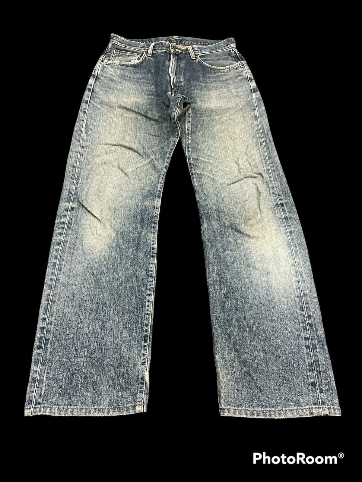 Edwin × Vintage Sick🔥🔥Hard Core Distressed Salvage Denim Pants Size US 31 - 3 Thumbnail