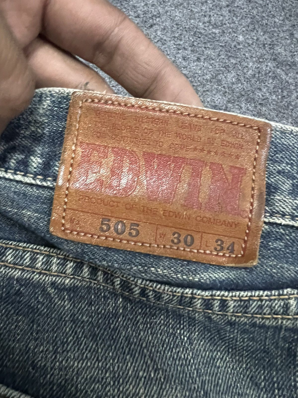 Edwin × Vintage Sick🔥🔥Hard Core Distressed Salvage Denim Pants Size US 31 - 6 Thumbnail
