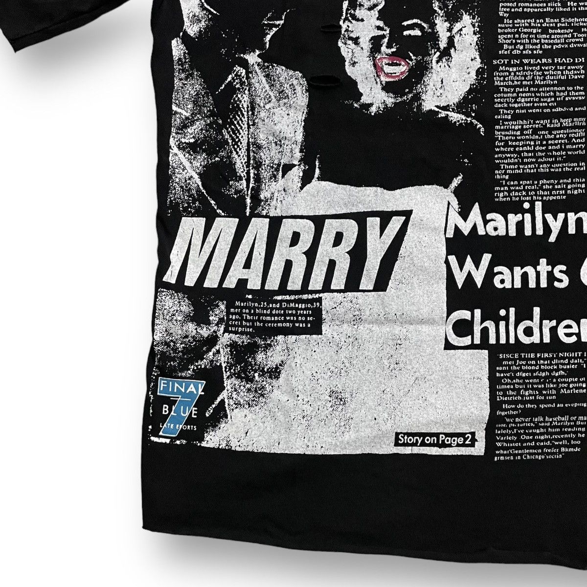 Hysteric Glamour Bootleg Vintage 90’s Newspaper Printed Marilyn Monroe Size US L / EU 52-54 / 3 - 6 Thumbnail
