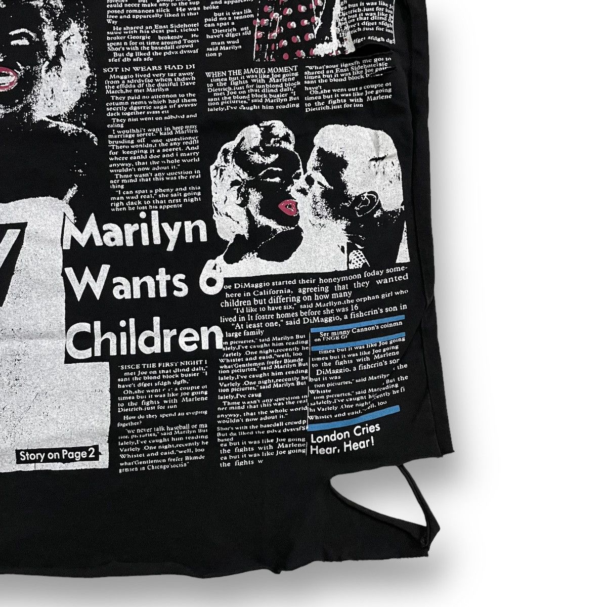 Hysteric Glamour Bootleg Vintage 90’s Newspaper Printed Marilyn Monroe Size US L / EU 52-54 / 3 - 5 Thumbnail