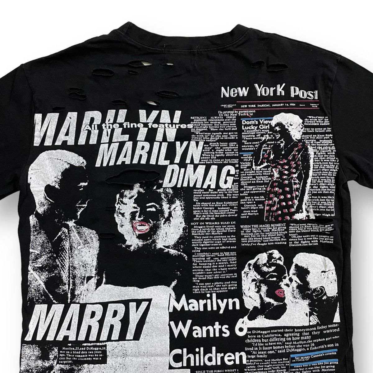 Hysteric Glamour Bootleg Vintage 90’s Newspaper Printed Marilyn Monroe Size US L / EU 52-54 / 3 - 4 Thumbnail