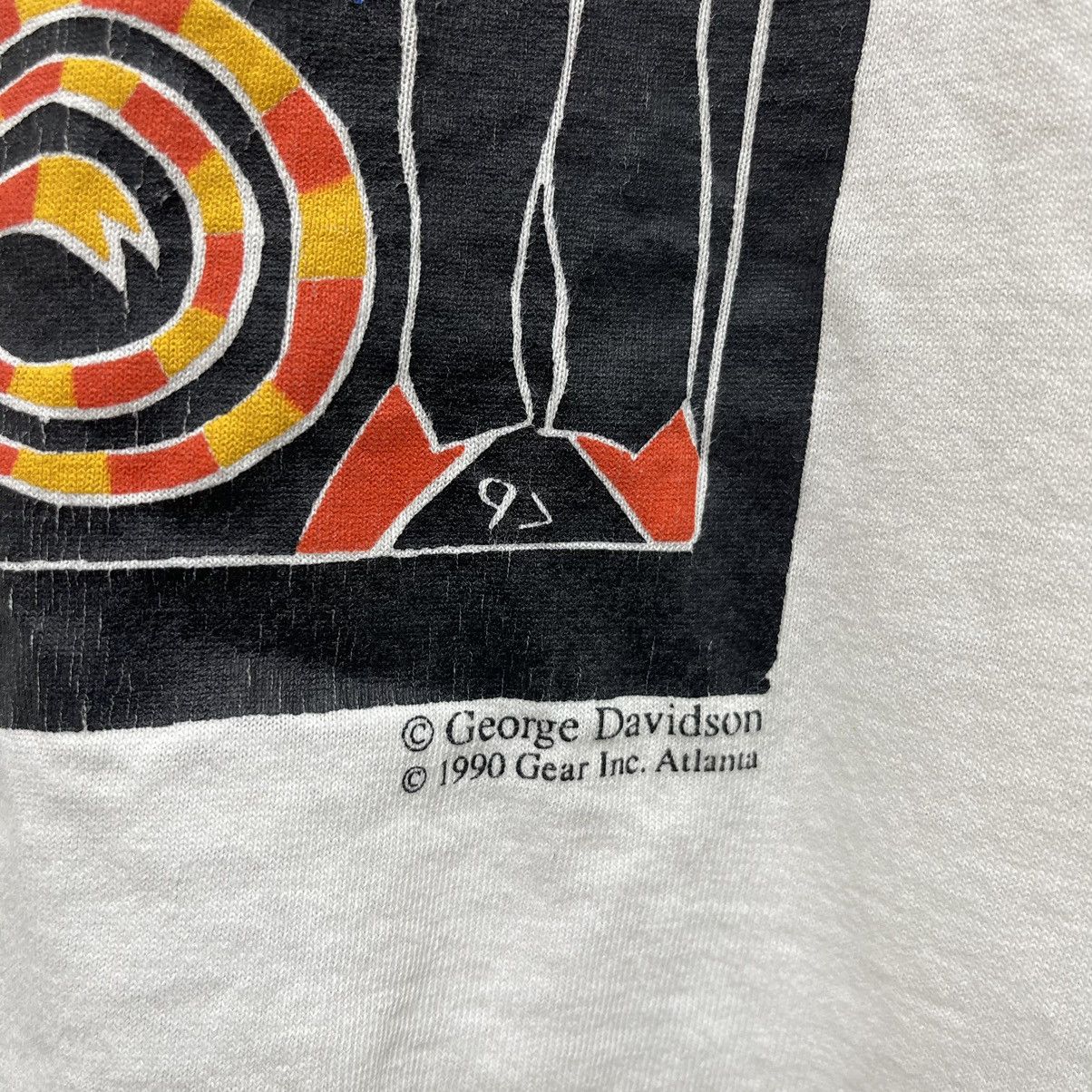 Vintage Vintage 1990 George Davidson T-Shirt Size Xlarge Size US XL / EU 56 / 4 - 3 Thumbnail