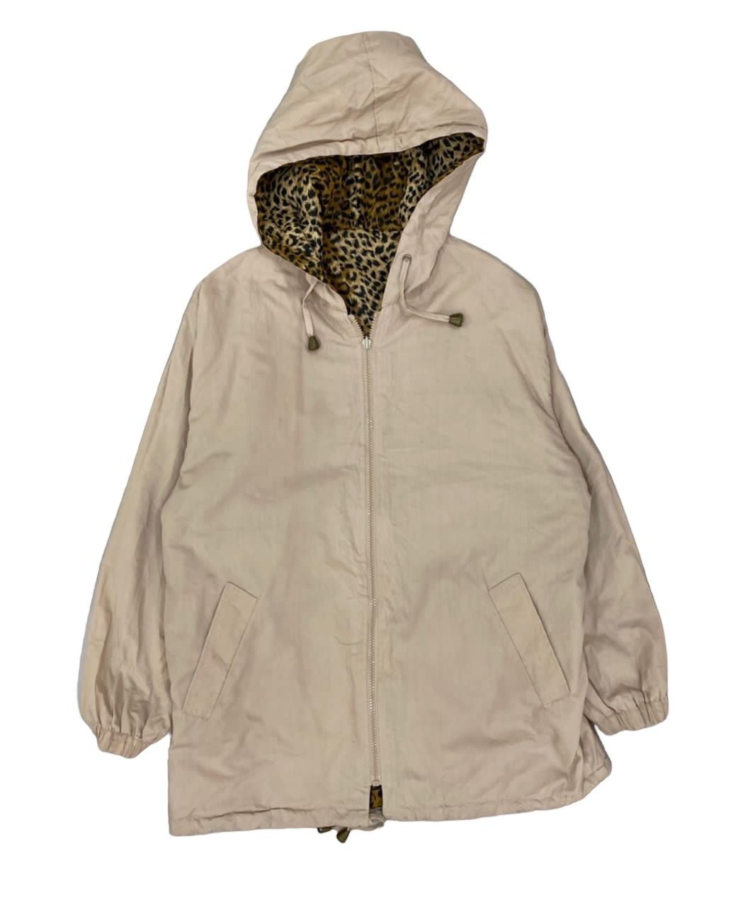 Japanese Brand Vintage Reversible Leopard Print Hoodie Jacket Size US M / EU 48-50 / 2 - 2 Thumbnail
