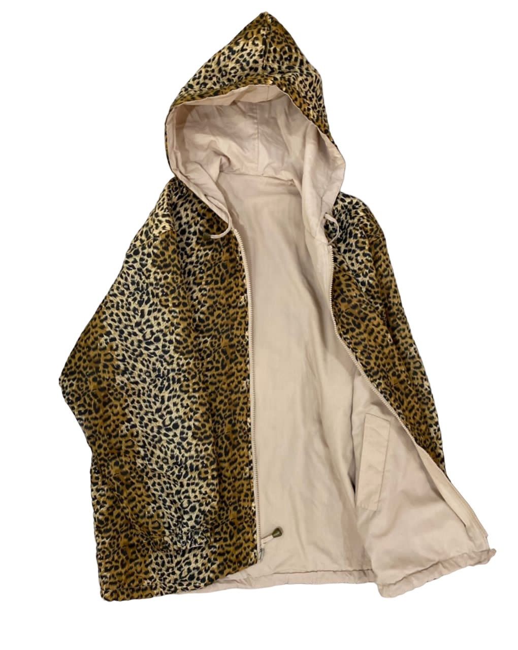 Japanese Brand Vintage Reversible Leopard Print Hoodie Jacket Size US M / EU 48-50 / 2 - 10 Thumbnail