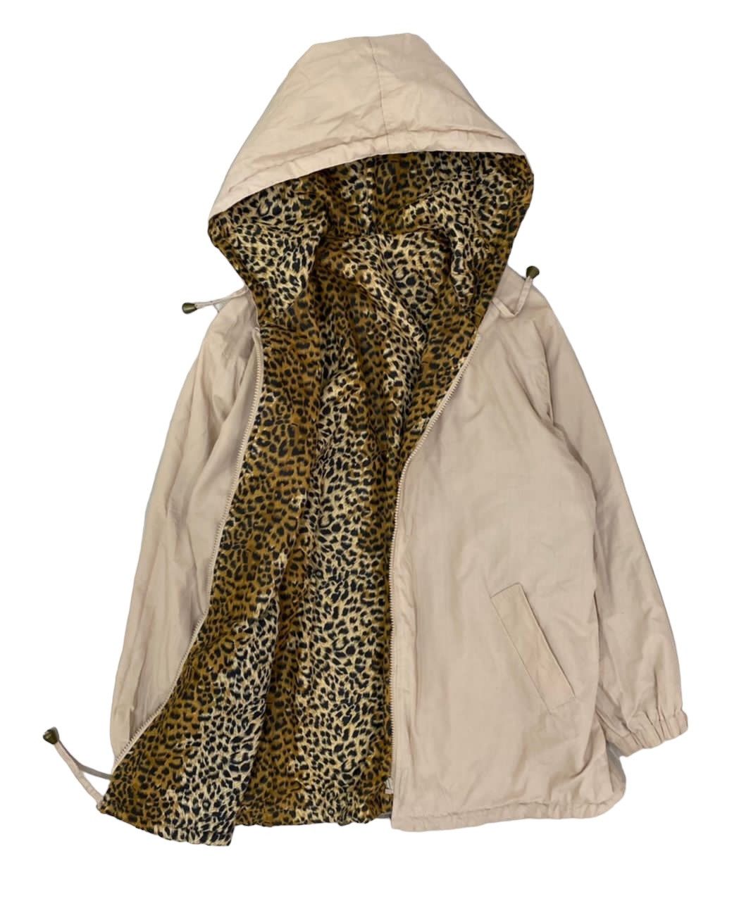 Japanese Brand Vintage Reversible Leopard Print Hoodie Jacket Size US M / EU 48-50 / 2 - 4 Thumbnail