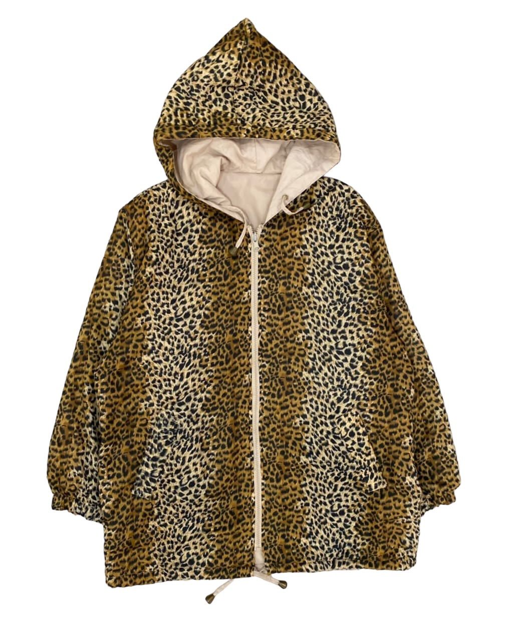 Japanese Brand Vintage Reversible Leopard Print Hoodie Jacket Size US M / EU 48-50 / 2 - 1 Thumbnail