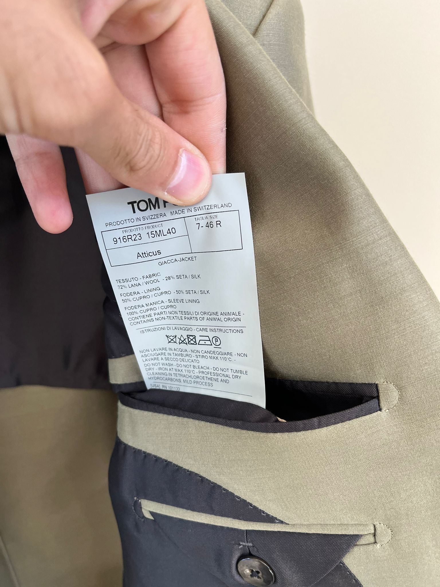 Tom Ford Blazer in Olive Size US S / EU 44-46 / 1 - 10 Thumbnail
