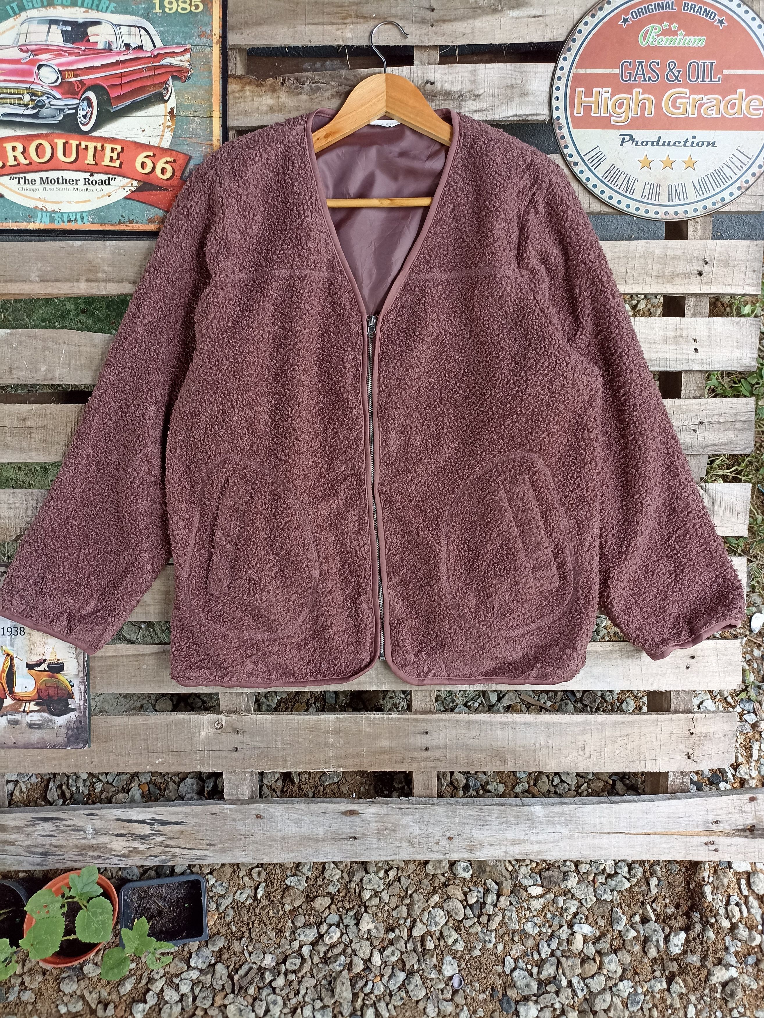 Japanese Brand Caf ii Bulky Fleece Zipper Jacket Size XL / US 12-14 / IT 48-50 - 1 Thumbnail