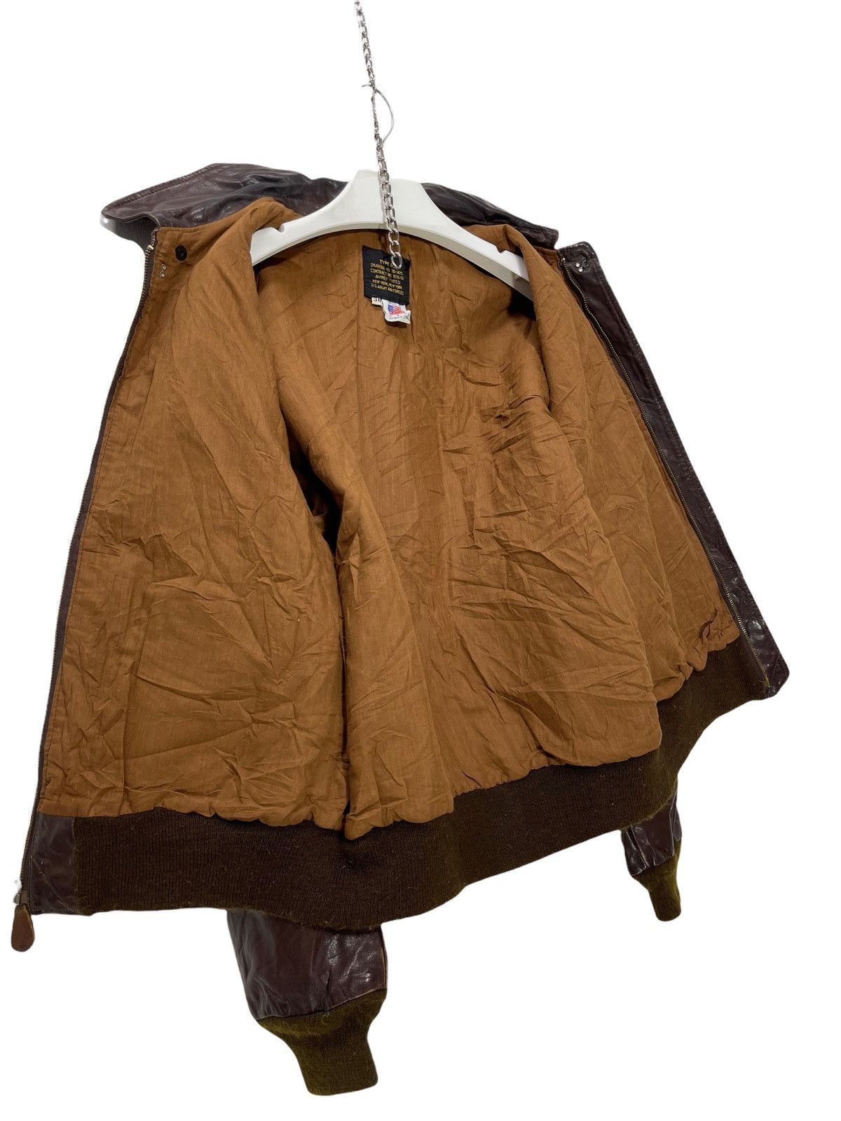 Avirex ✈️ 80s Avirex A2 Leather Jacket Hollywood War 10🟩 Size US M / EU 48-50 / 2 - 8 Thumbnail