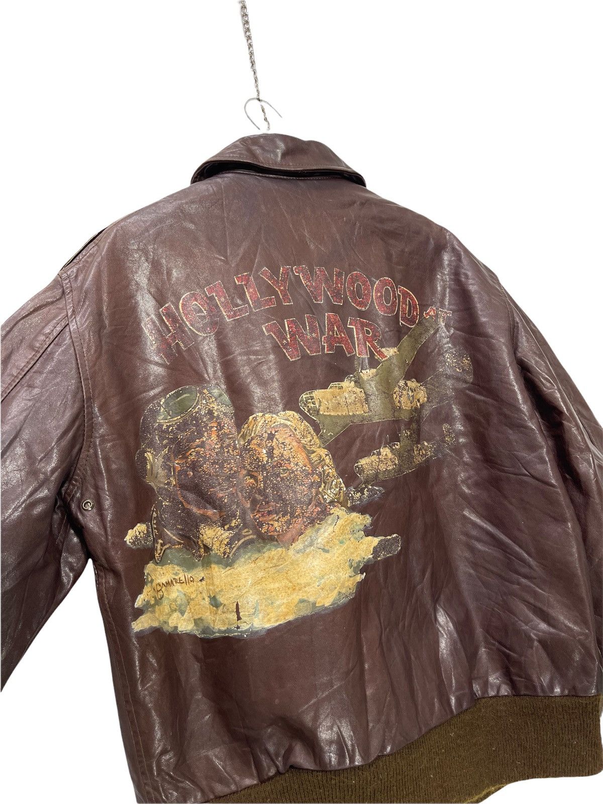 Avirex ✈️ 80s Avirex A2 Leather Jacket Hollywood War 10🟩 Size US M / EU 48-50 / 2 - 2 Thumbnail