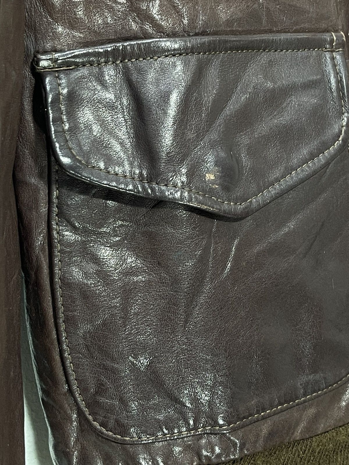 Avirex ✈️ 80s Avirex A2 Leather Jacket Hollywood War 10🟩 Size US M / EU 48-50 / 2 - 11 Thumbnail