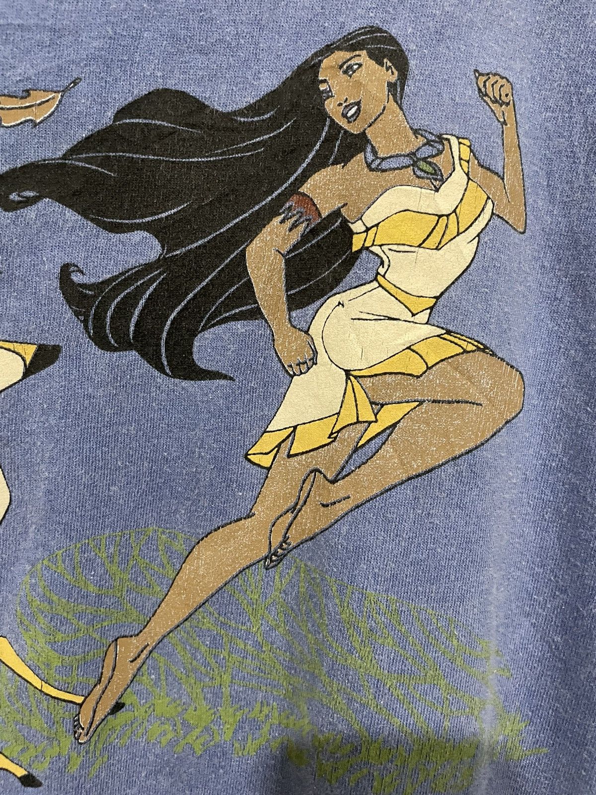 Cartoon Network Vintage 90s Pocahontas Made In USA Single Stitch Tee Size US XL / EU 56 / 4 - 9 Thumbnail