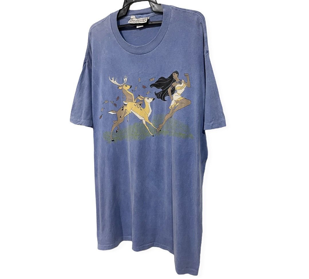Cartoon Network Vintage 90s Pocahontas Made In USA Single Stitch Tee Size US XL / EU 56 / 4 - 4 Thumbnail