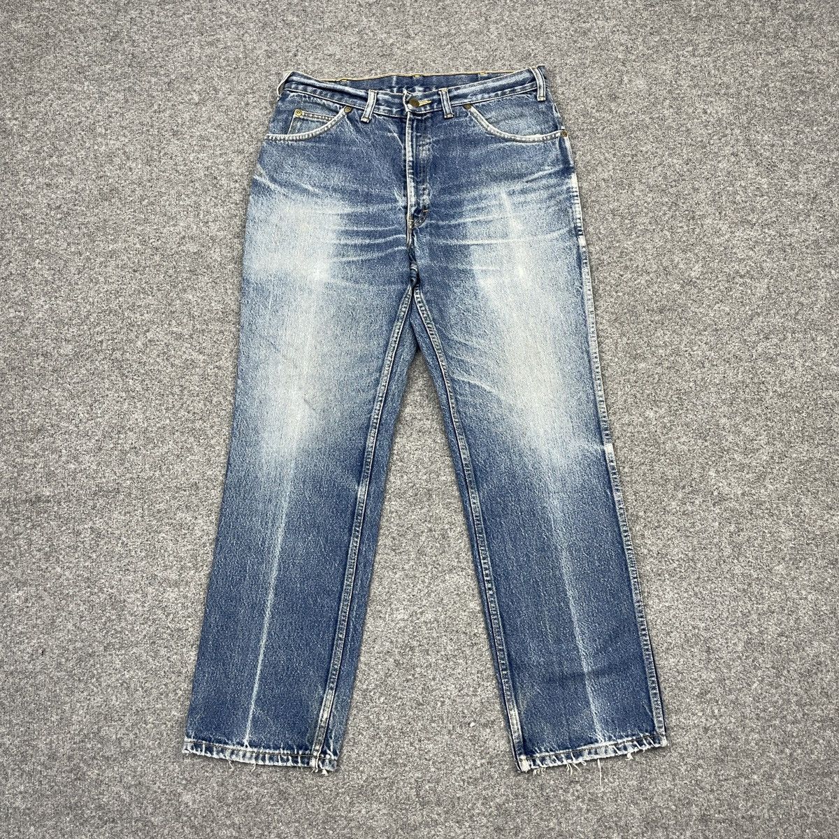 Lee × Vintage Vintage Lee Denim Distressed Light Wash -wc197 Size US 33 - 1 Thumbnail