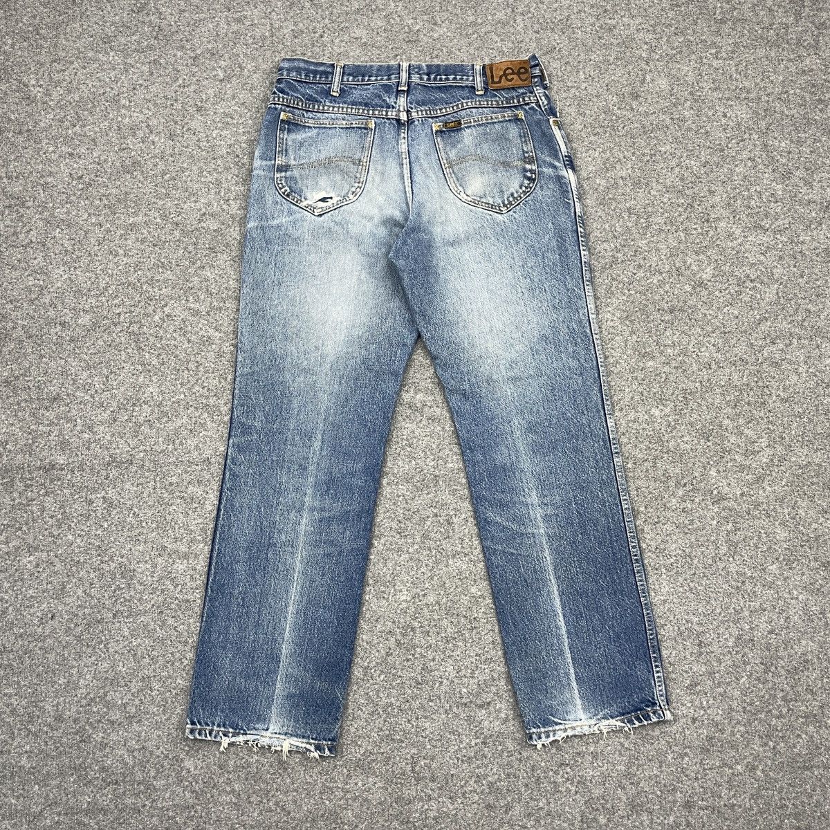 Lee × Vintage Vintage Lee Denim Distressed Light Wash -wc197 Size US 33 - 2 Thumbnail