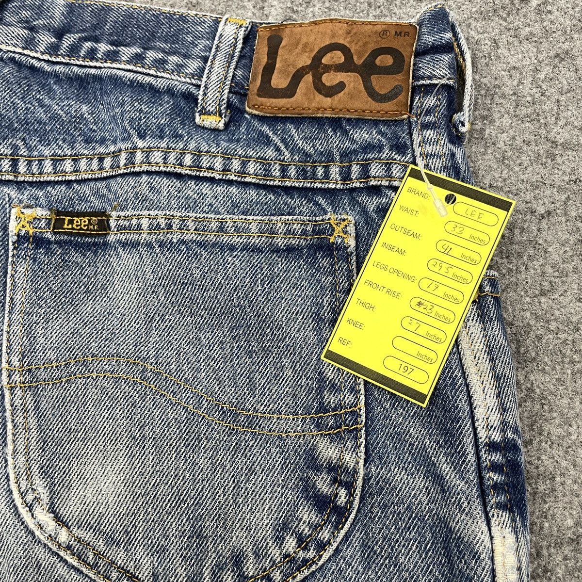 Lee × Vintage Vintage Lee Denim Distressed Light Wash -wc197 Size US 33 - 10 Thumbnail