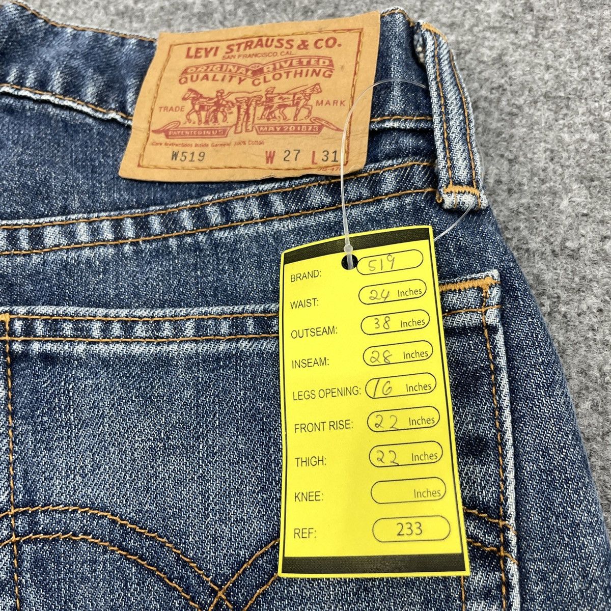 Levi's × Vintage Vintage Levi's 519 Faded Jeans -wc233 Size 24" / US 00 / IT 34 - 9 Thumbnail