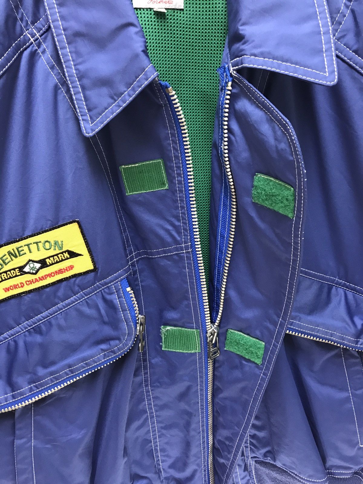 Benetton Benetton Vtg 90s Bomber Flight Jacket Spell Out Logo 6🟩1 Size US M / EU 48-50 / 2 - 6 Thumbnail