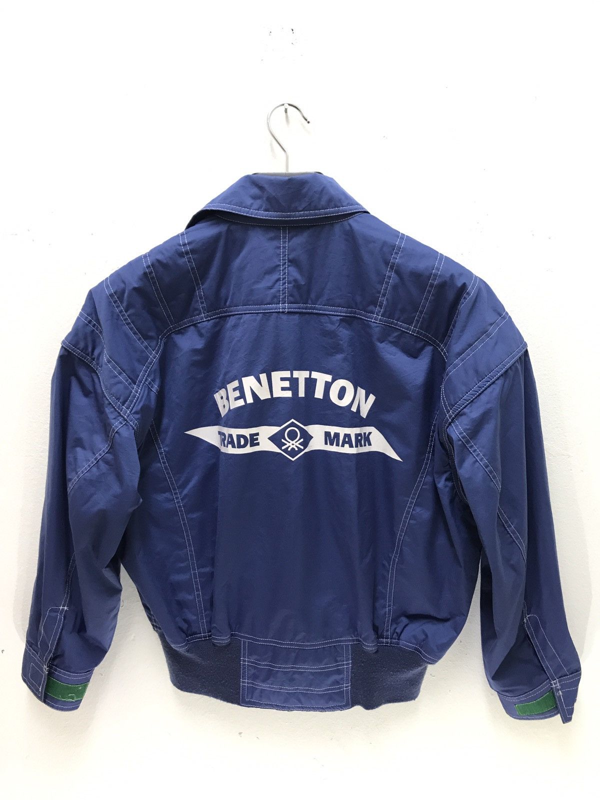Benetton Benetton Vtg 90s Bomber Flight Jacket Spell Out Logo 6🟩1 Size US M / EU 48-50 / 2 - 1 Thumbnail