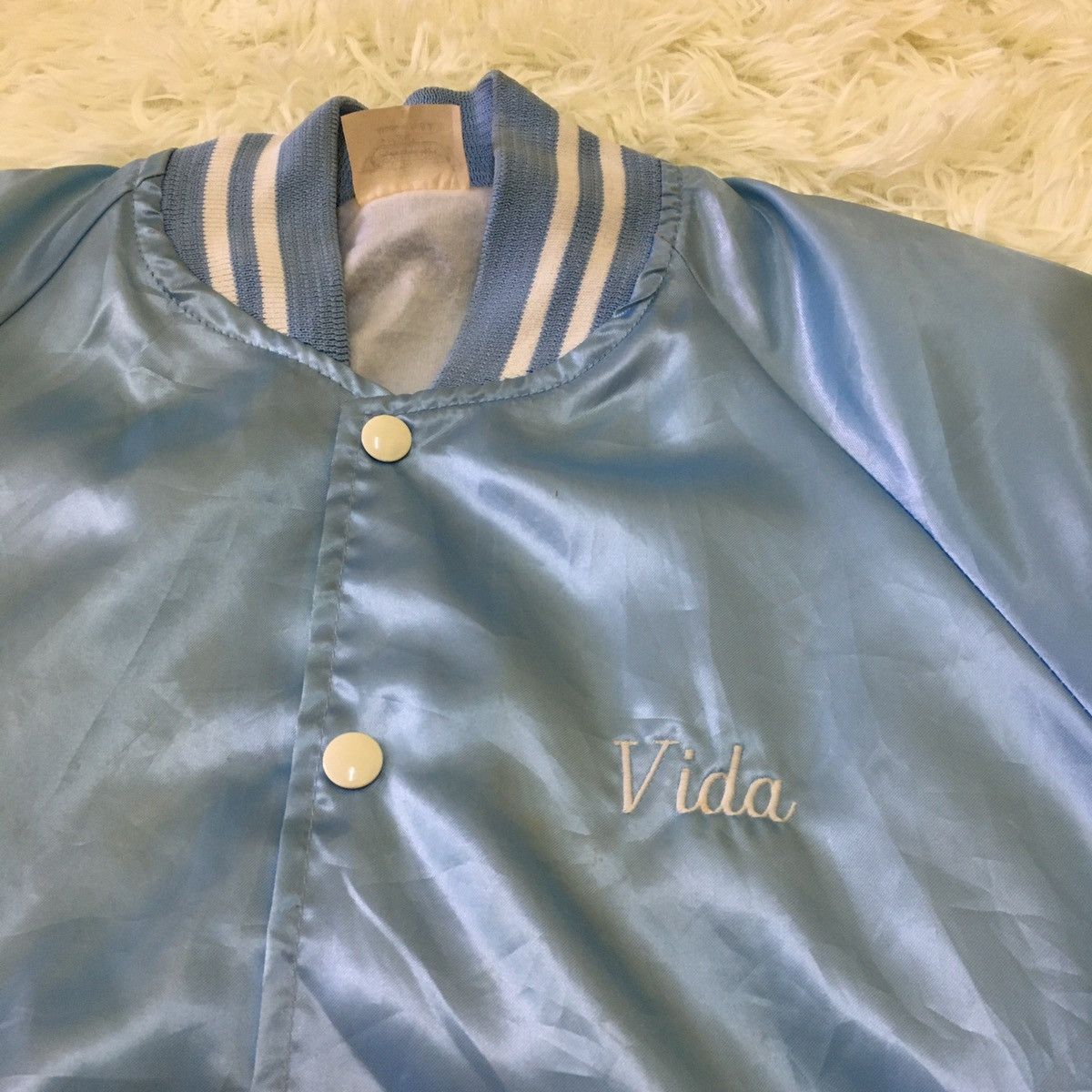 Auburn Sportswear × Vintage Vintage Satin Bomber Jacket Size US L / EU 52-54 / 3 - 5 Thumbnail