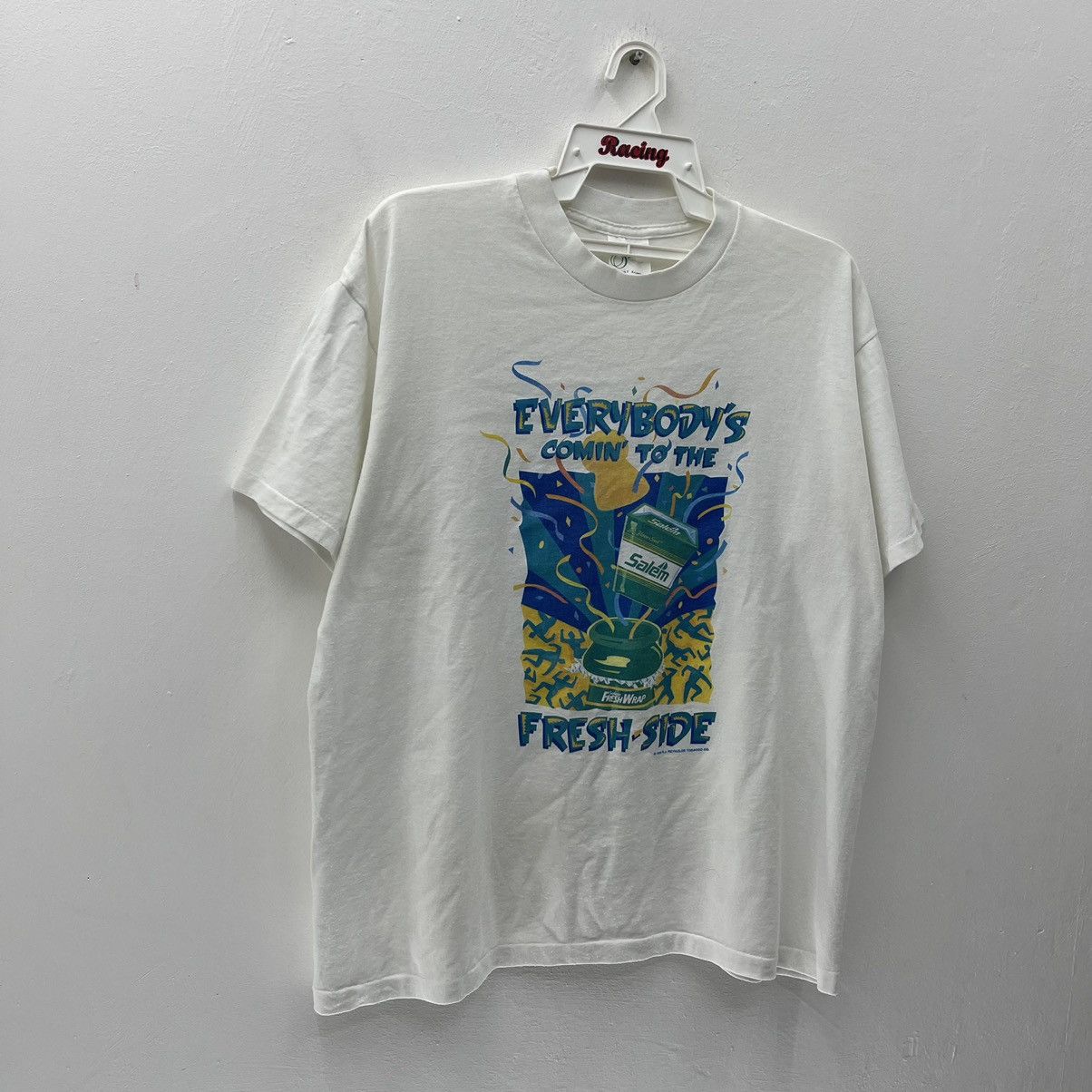 Salem Sportswear Vintage 90s Salem Fresh Wrap T Everybodys Comin To The Salem Size US XL / EU 56 / 4 - 6 Thumbnail