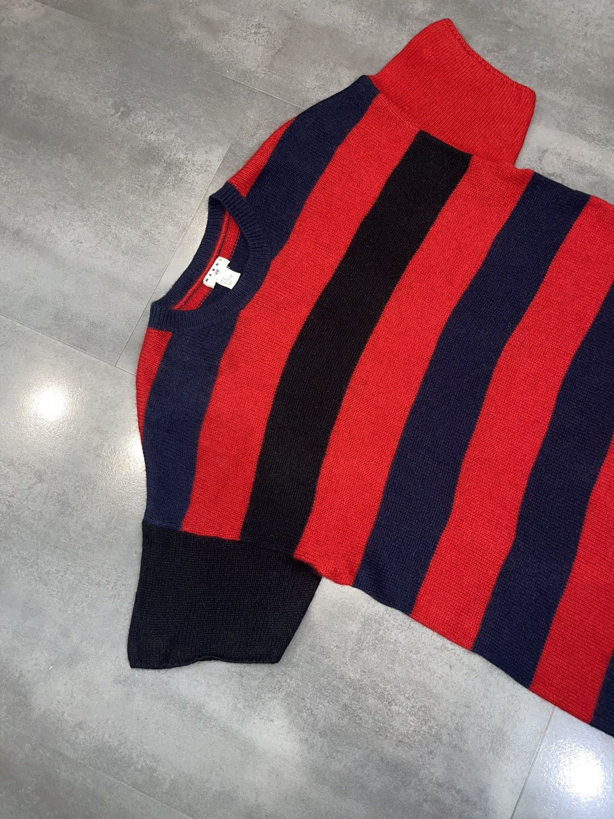 Marni SS12 Marni X H&M Striped Handknit Cashmere Sweater Size US M / EU 48-50 / 2 - 5 Thumbnail