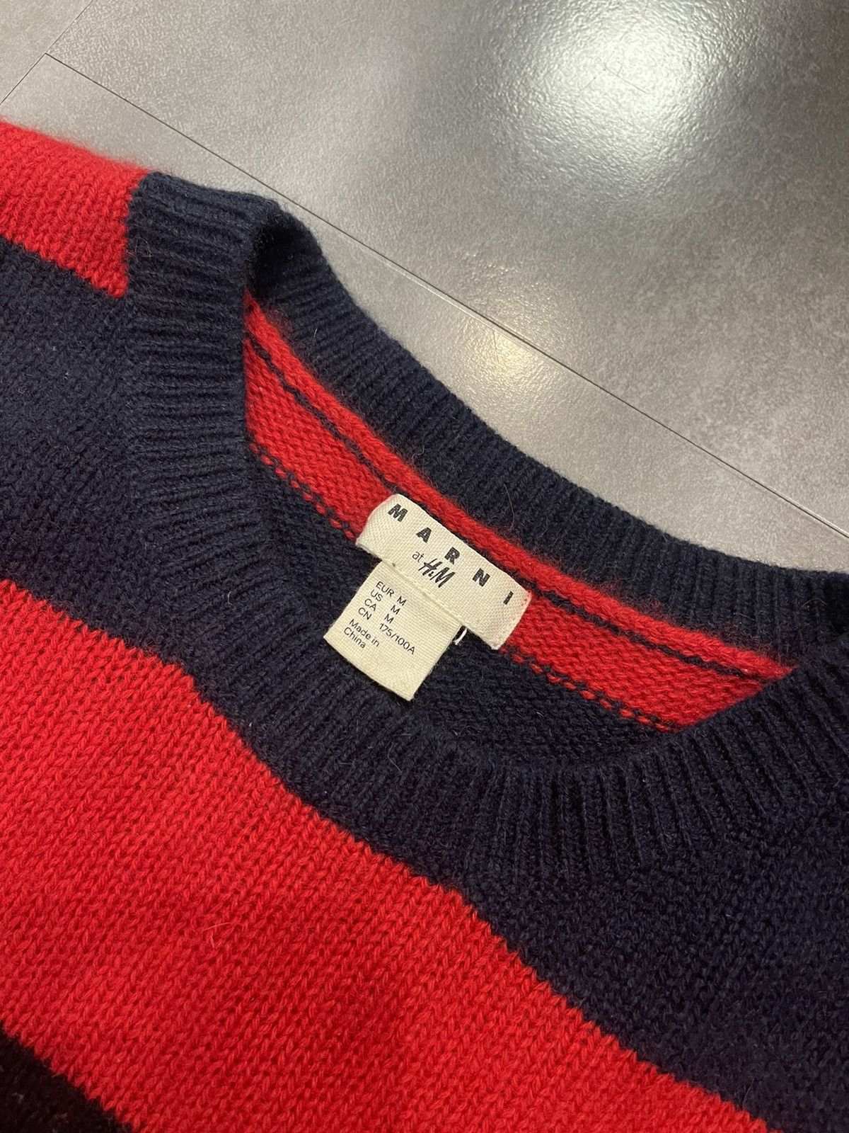 Marni SS12 Marni X H&M Striped Handknit Cashmere Sweater Size US M / EU 48-50 / 2 - 12 Thumbnail