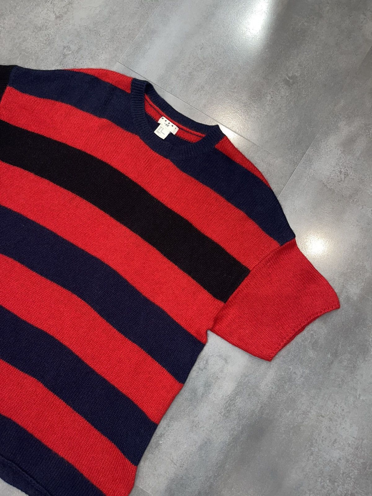 Marni SS12 Marni X H&M Striped Handknit Cashmere Sweater Size US M / EU 48-50 / 2 - 4 Thumbnail