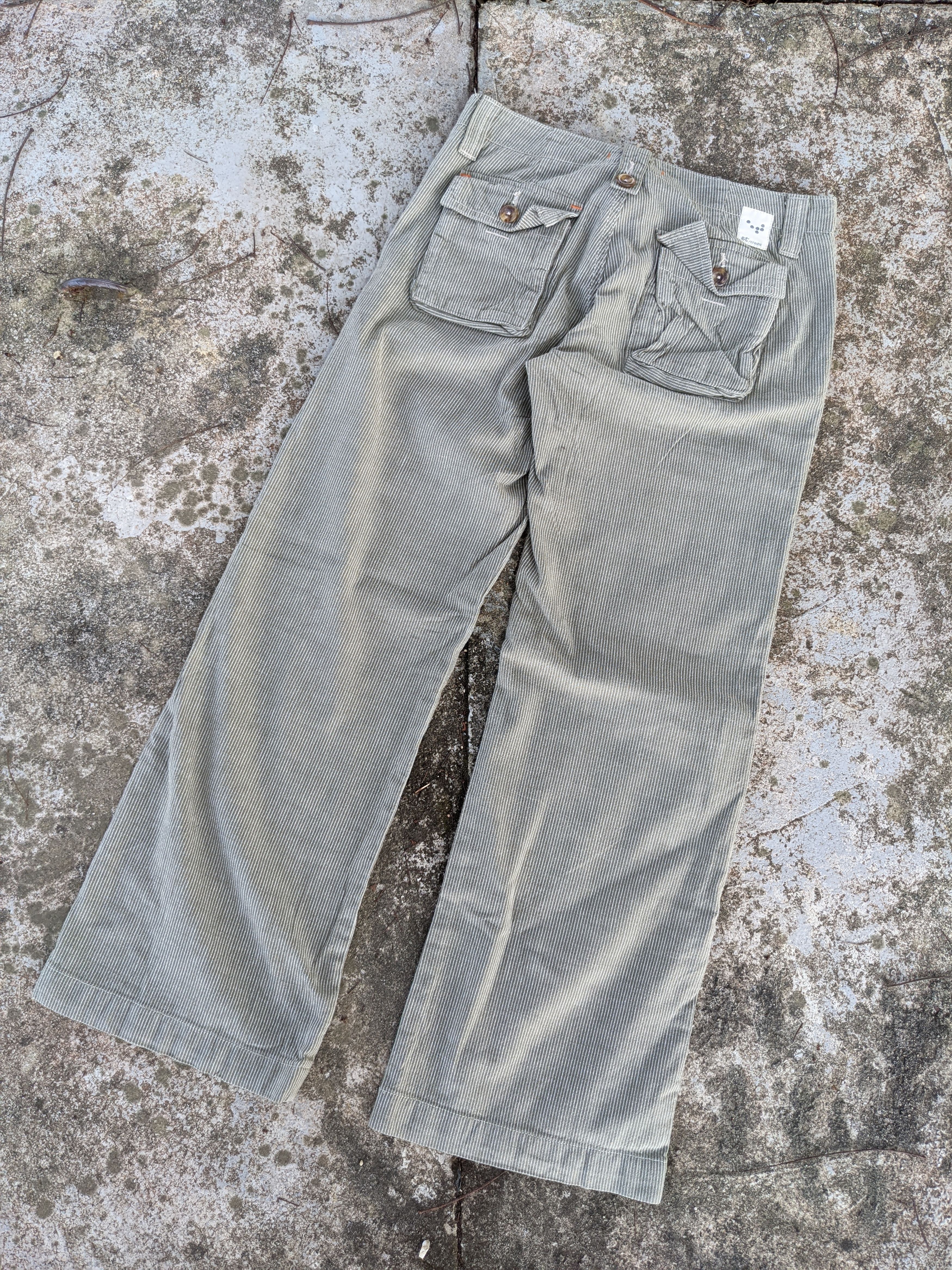 Japanese Brand Vintage ET BOITE Hickory Bootcut Pants Size US 29 - 2 Thumbnail
