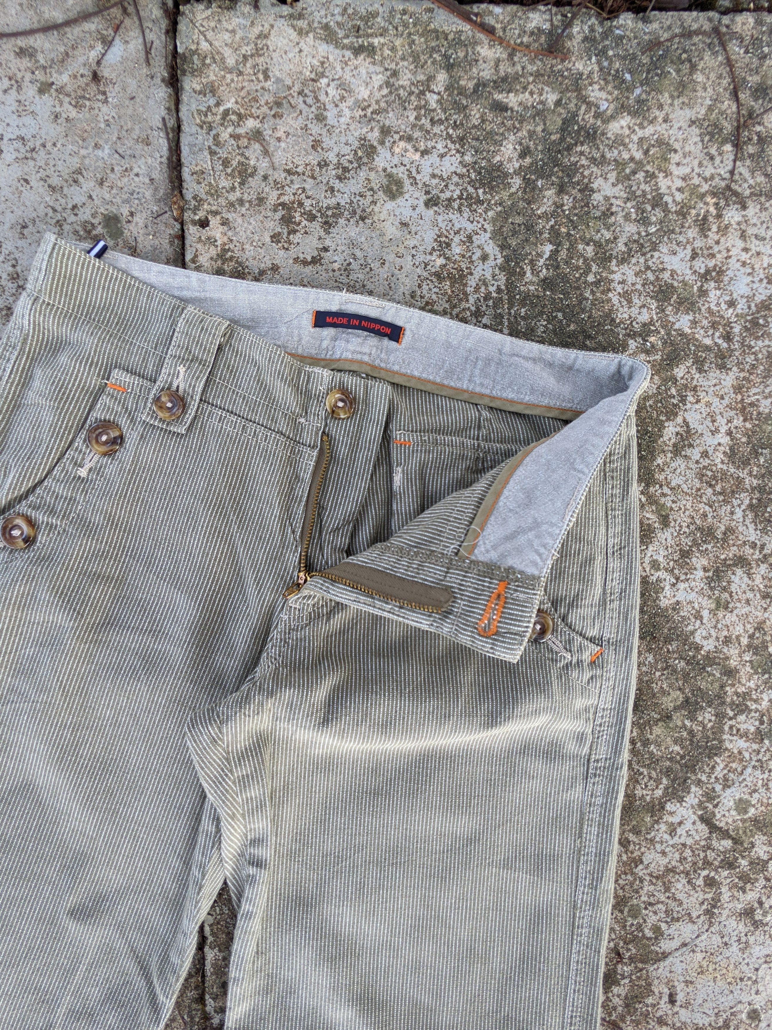 Japanese Brand Vintage ET BOITE Hickory Bootcut Pants Size US 29 - 4 Thumbnail