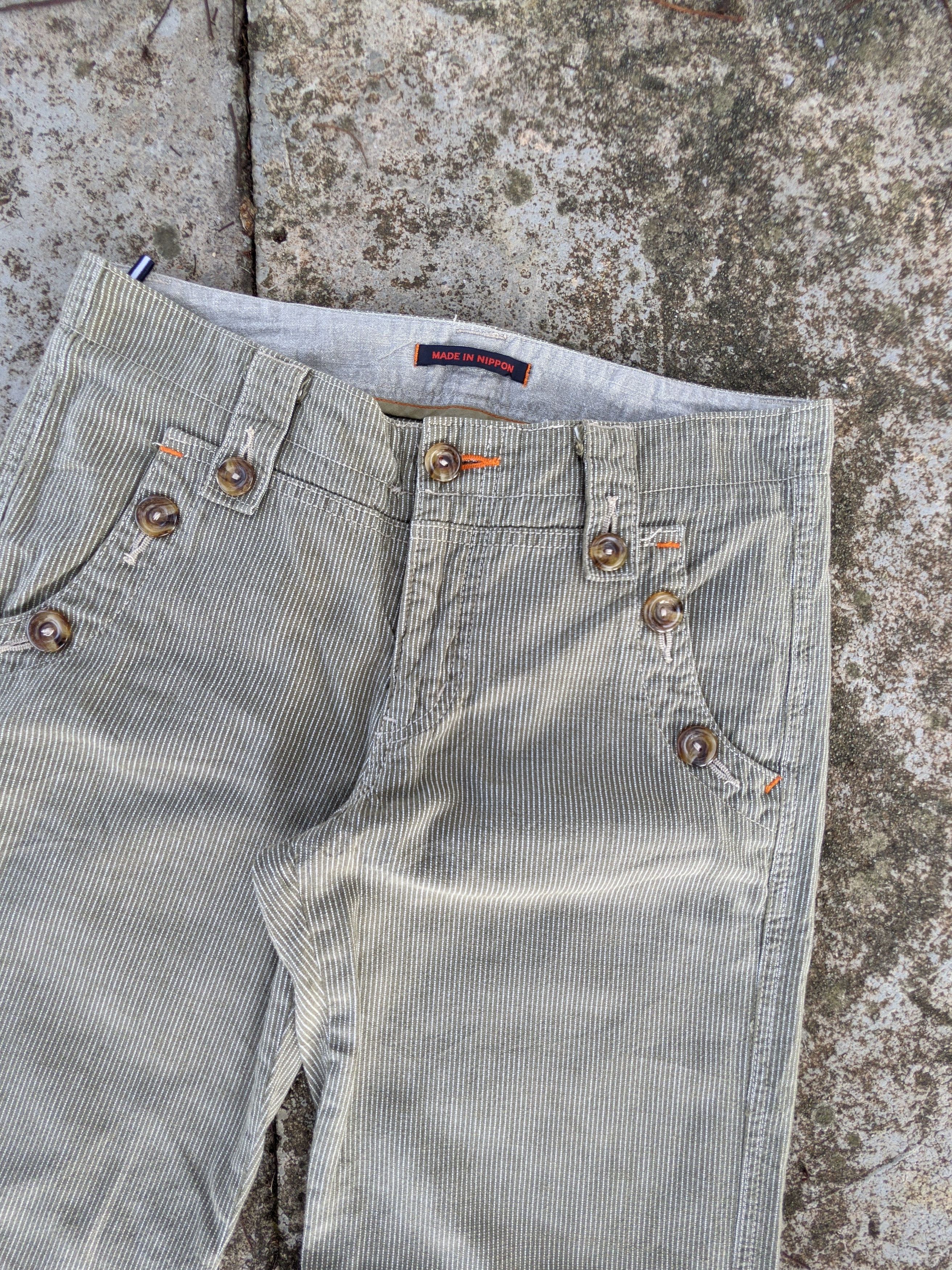 Japanese Brand Vintage ET BOITE Hickory Bootcut Pants Size US 29 - 3 Thumbnail