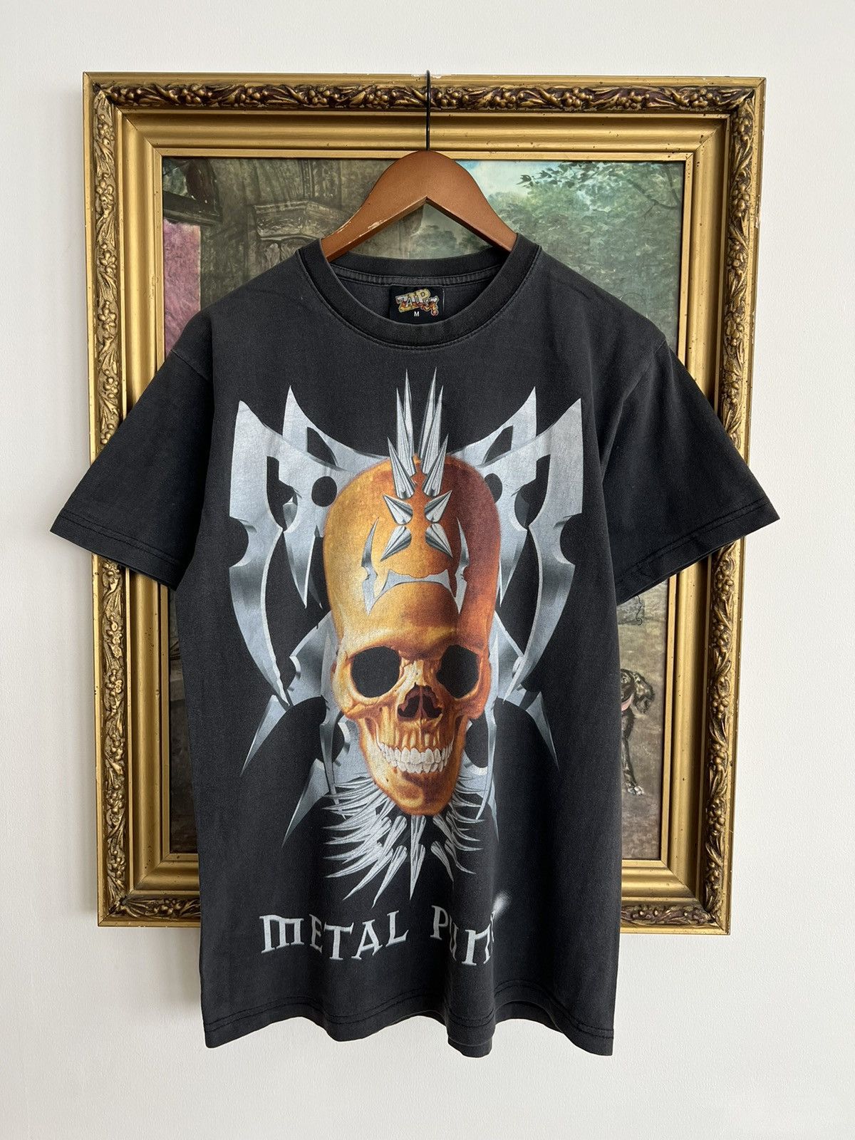 Band Tees Vintage 90s Metal Punk Band Rock Faded Black Tee Size US M / EU 48-50 / 2 - 1 Thumbnail