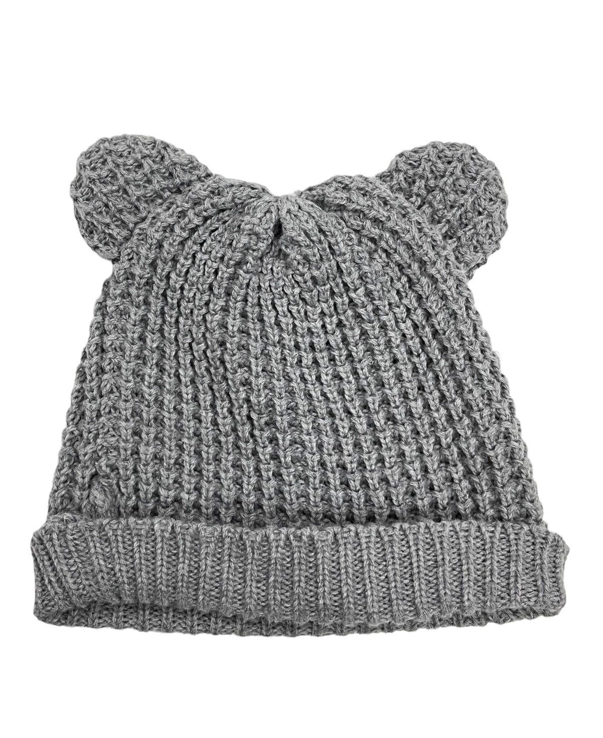 Japanese Brand × Vintage 🔥Knitted 3 Blends Bear Ears Beanie Comme Des Garcons Style Size ONE SIZE - 4 Thumbnail