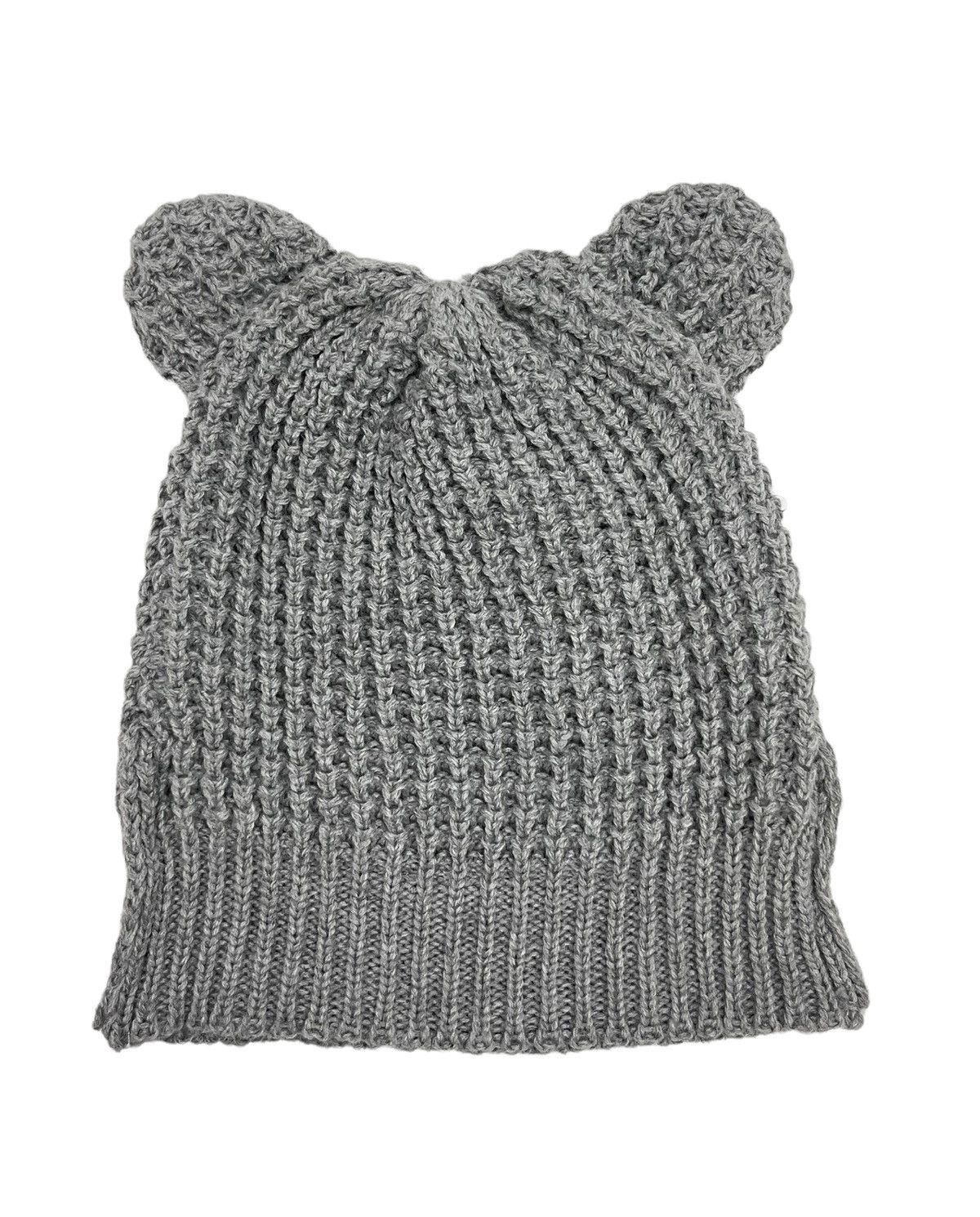 Japanese Brand × Vintage 🔥Knitted 3 Blends Bear Ears Beanie Comme Des Garcons Style Size ONE SIZE - 5 Thumbnail