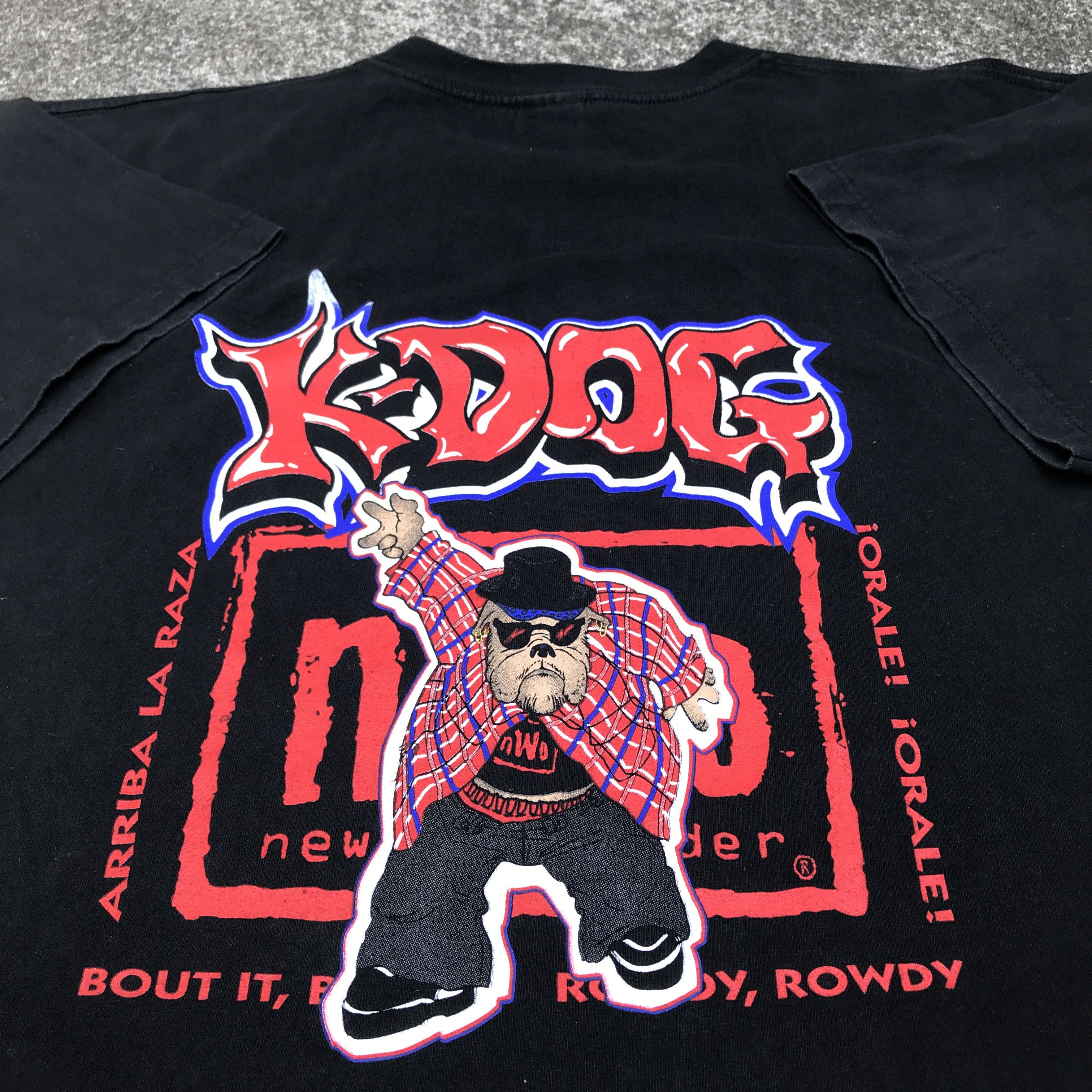 WCW/nWo Vintage 90s K-Dogg Konnan NWO Promo Tee 2XL Size US XXL / EU 58 / 5 - 3 Thumbnail
