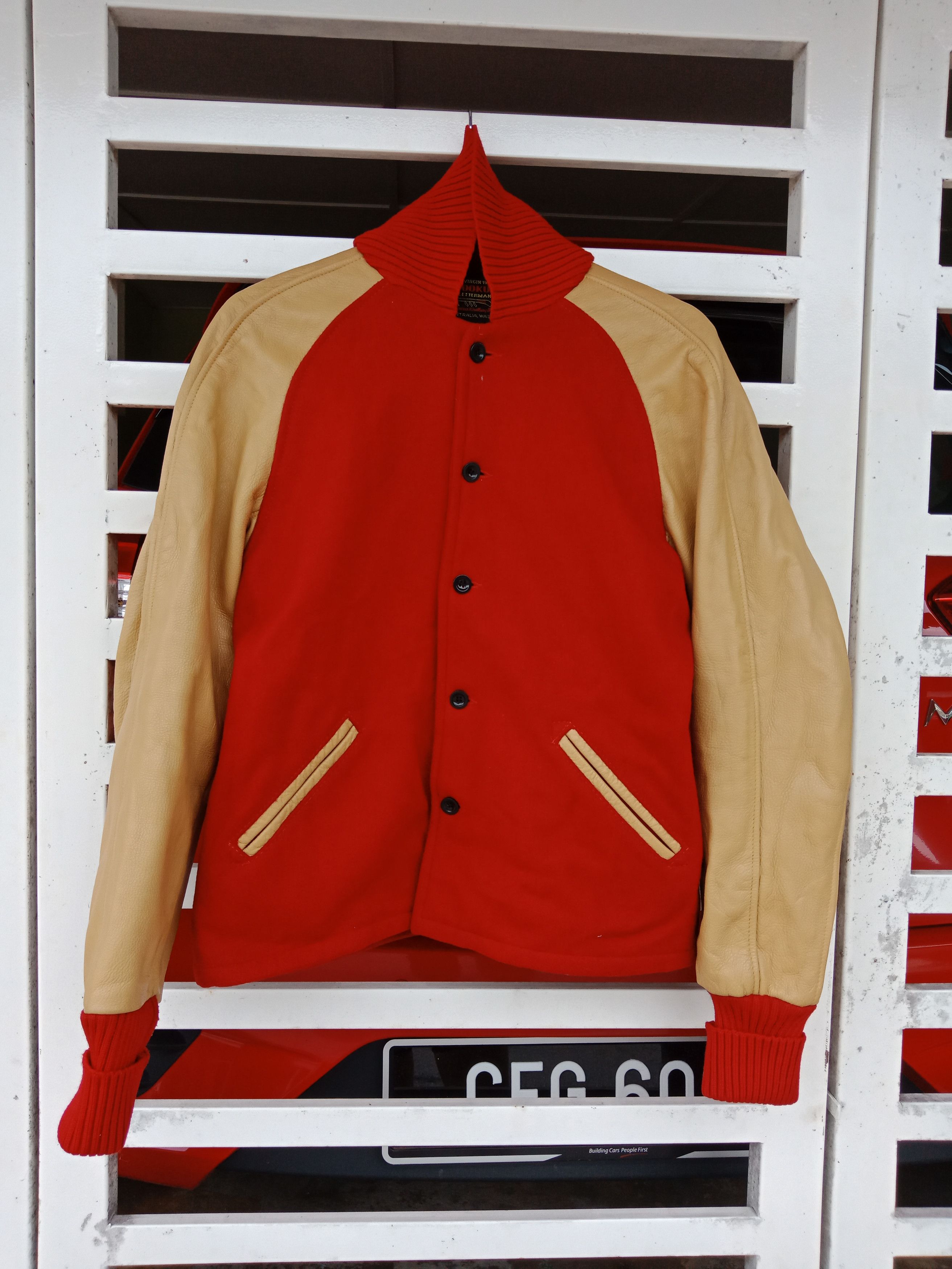 Skookum Skookum Two Tones Michael Jackson Wool Varsity Leather Size US M / EU 48-50 / 2 - 1 Thumbnail