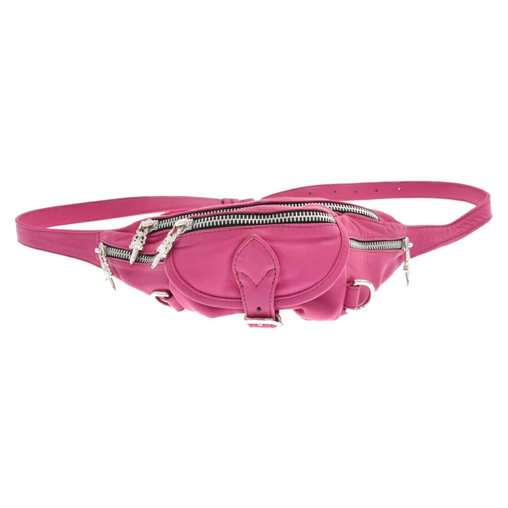 image of Chrome Hearts Gunslinger Belt Waist Bag in Pink, Men's