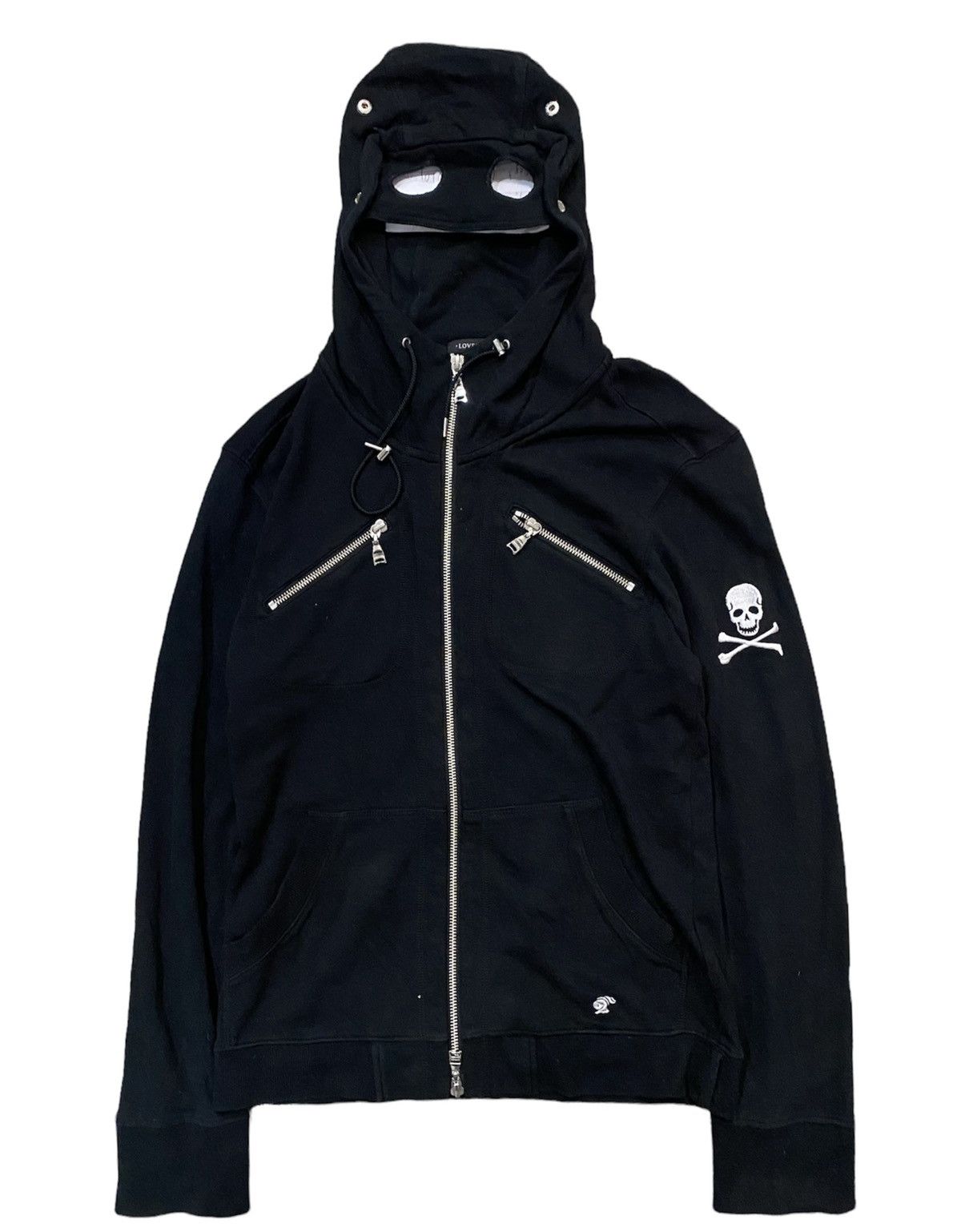 Japanese Brand Loveless Japan Google Zipper Skull hoodie | Grailed