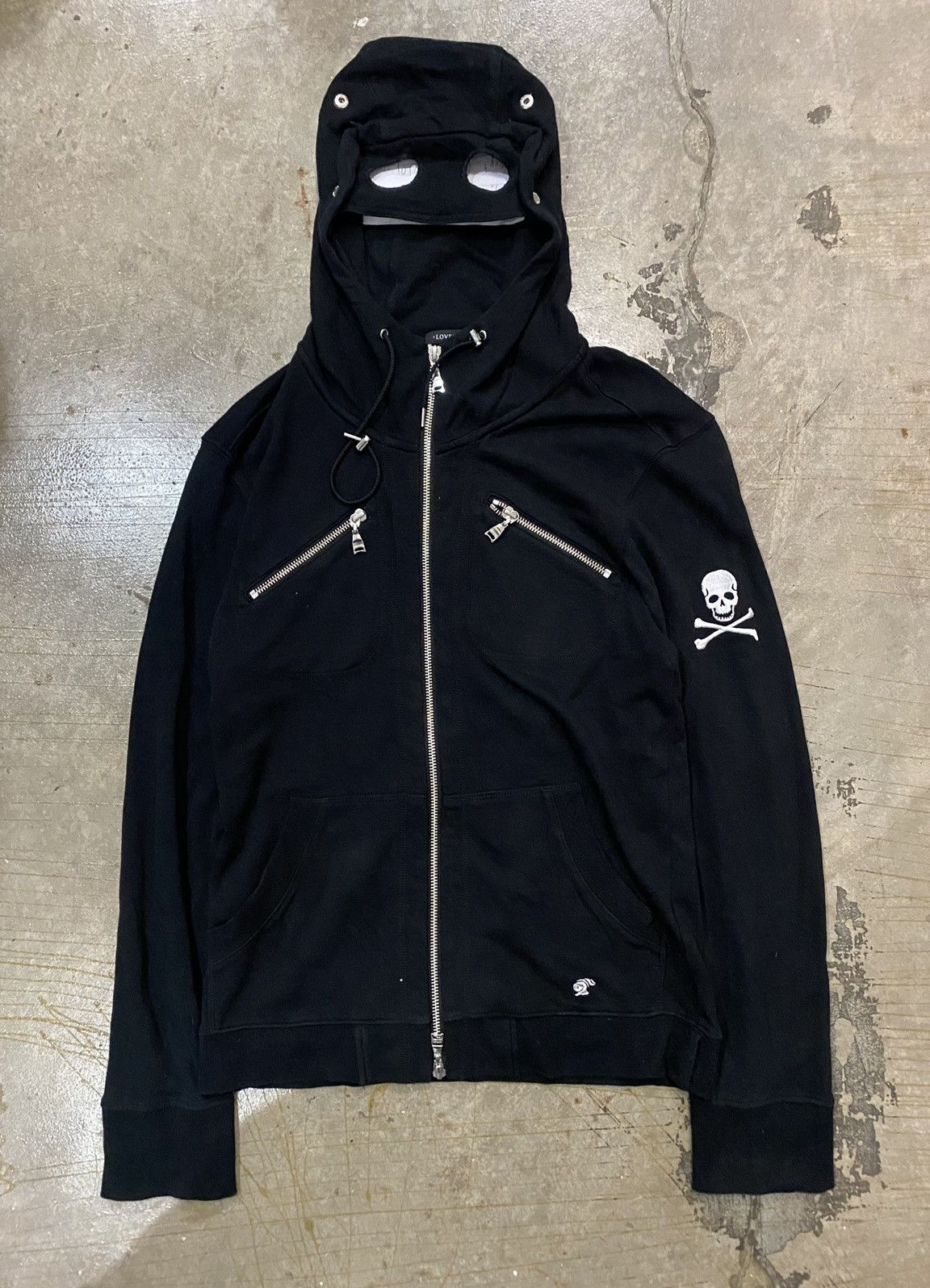 Japanese Brand Loveless Japan Google Zipper Skull hoodie Size US S / EU 44-46 / 1 - 2 Thumbnail