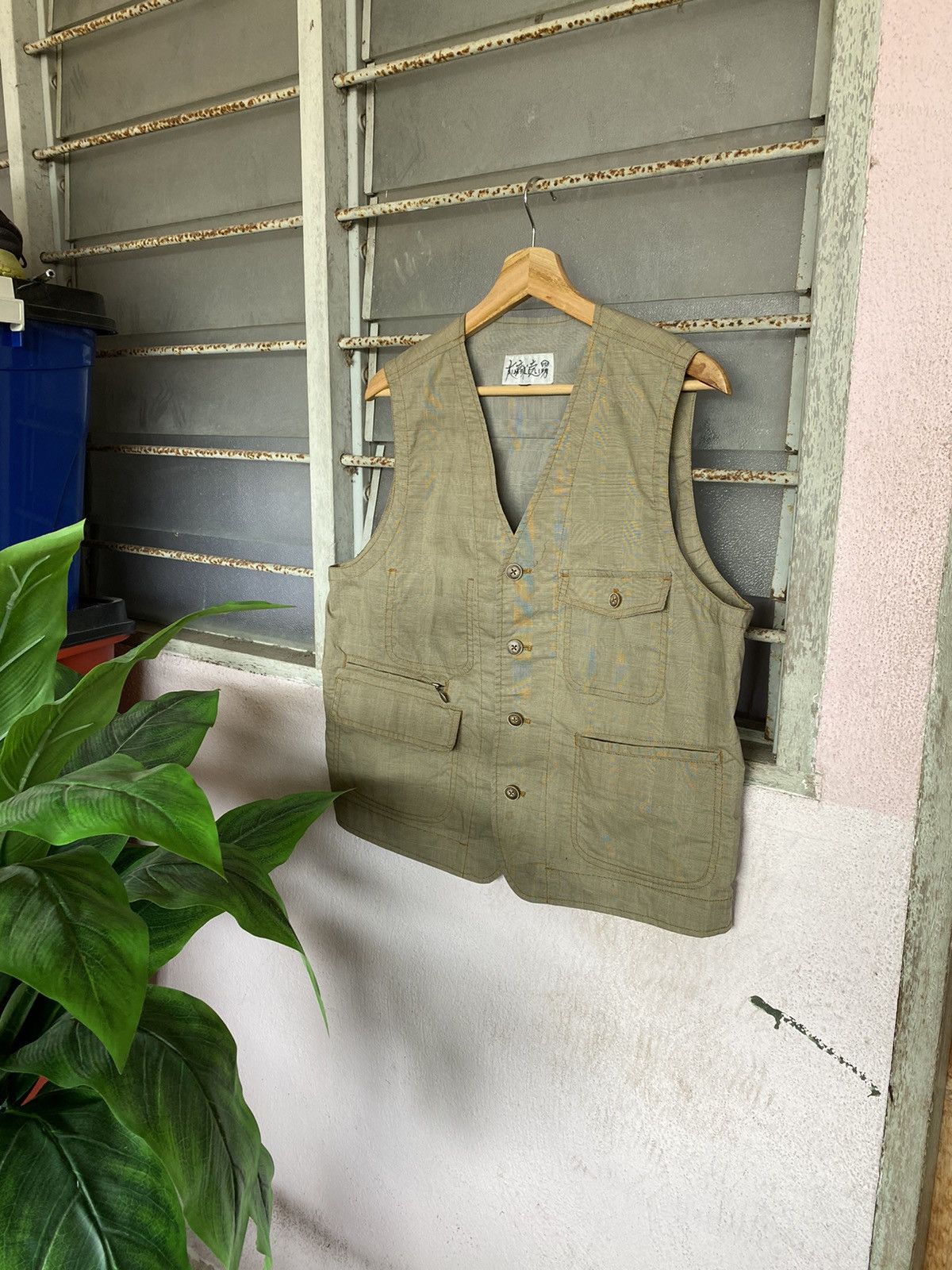 image of Tracey Vest x Vintage Simple Life Vest in Brown, Men's (Size Medium)
