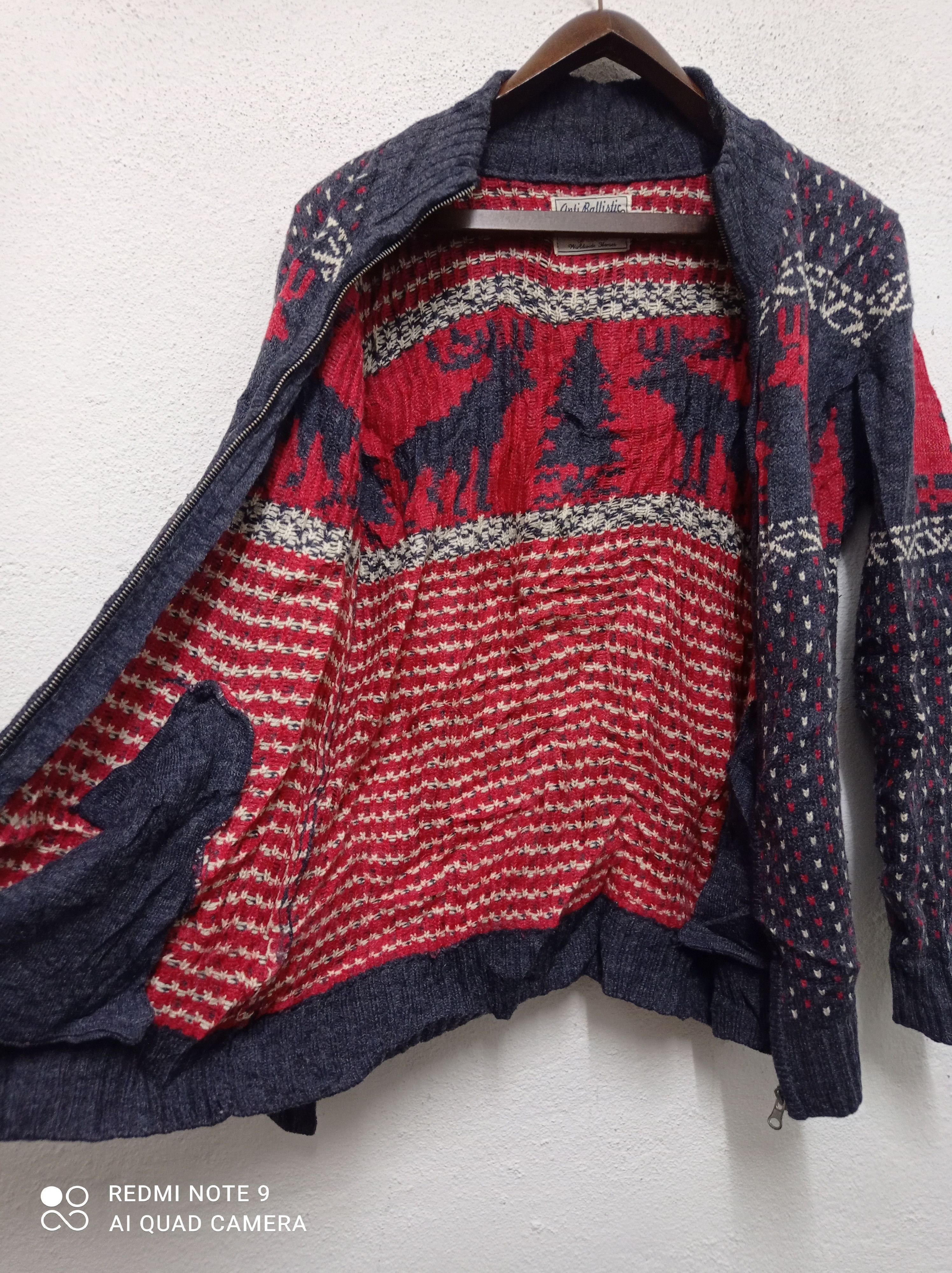 Japanese Brand × Other Vintage Japanese Brand Anti Ballistic deer pattern knitwear Size US L / EU 52-54 / 3 - 4 Thumbnail